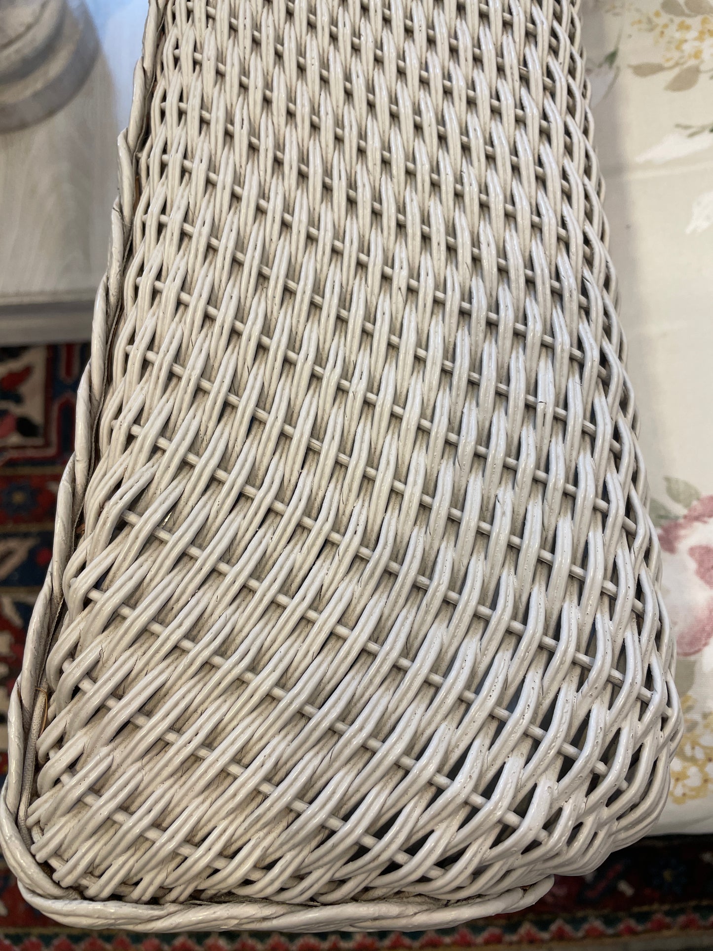 Lloyd Flanders "Lloyd Loom" Wicker Three Season Rocker, Floral (0OF008)