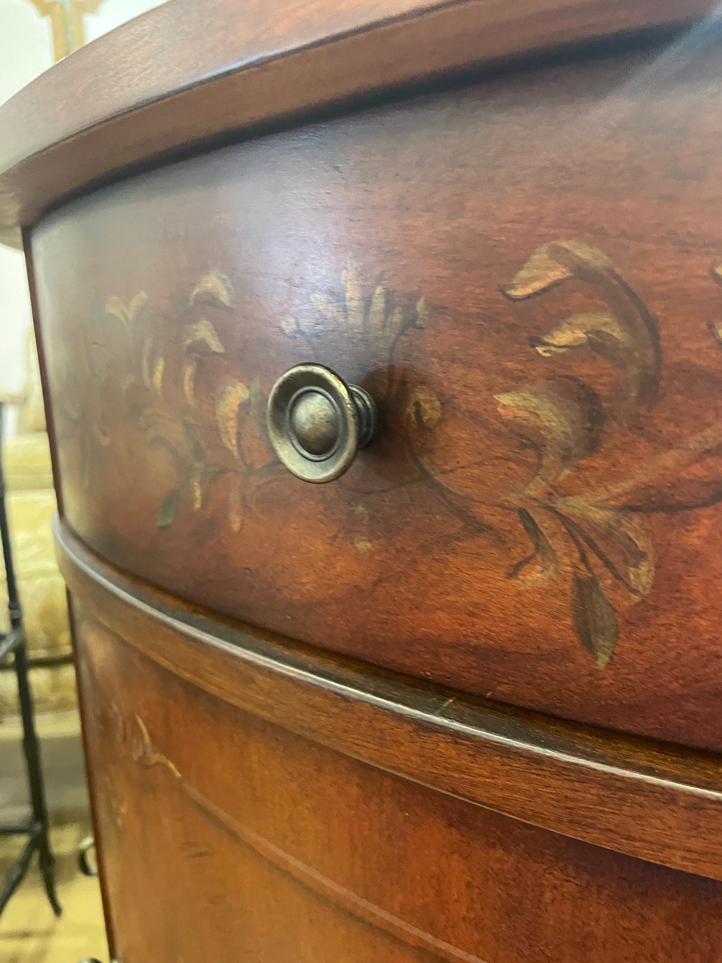 Ethan Allen Faux Finished Demilune Cabinet (0KO005)