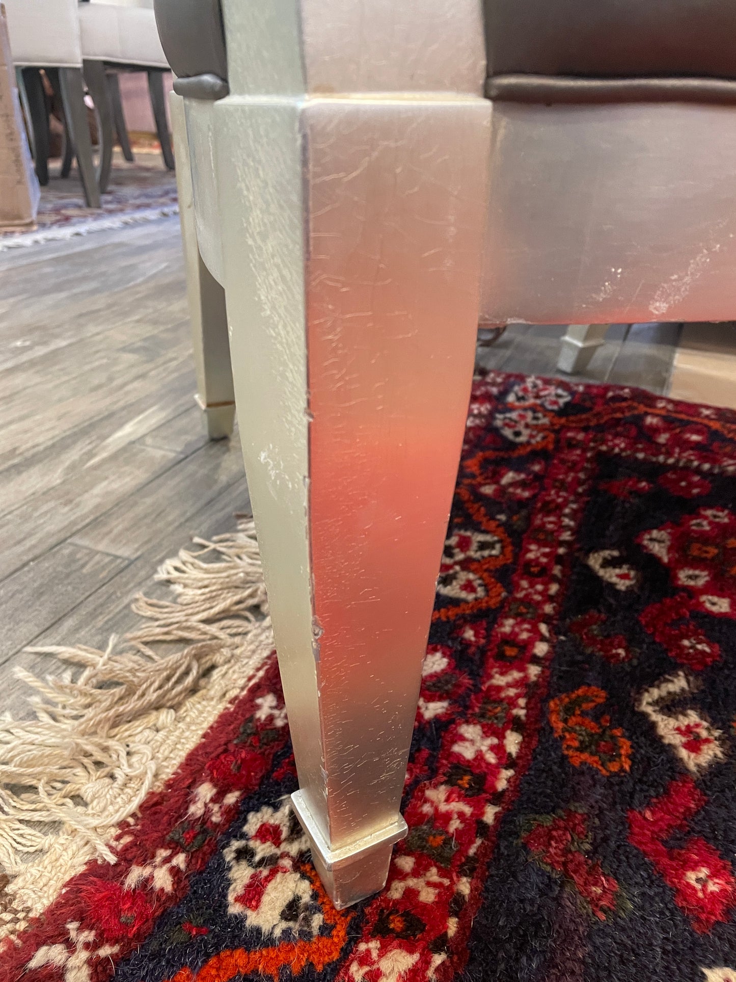 John Hutton for Donghia Oval Back Arm Chair (Two available 0KP009 and 0KP00A)