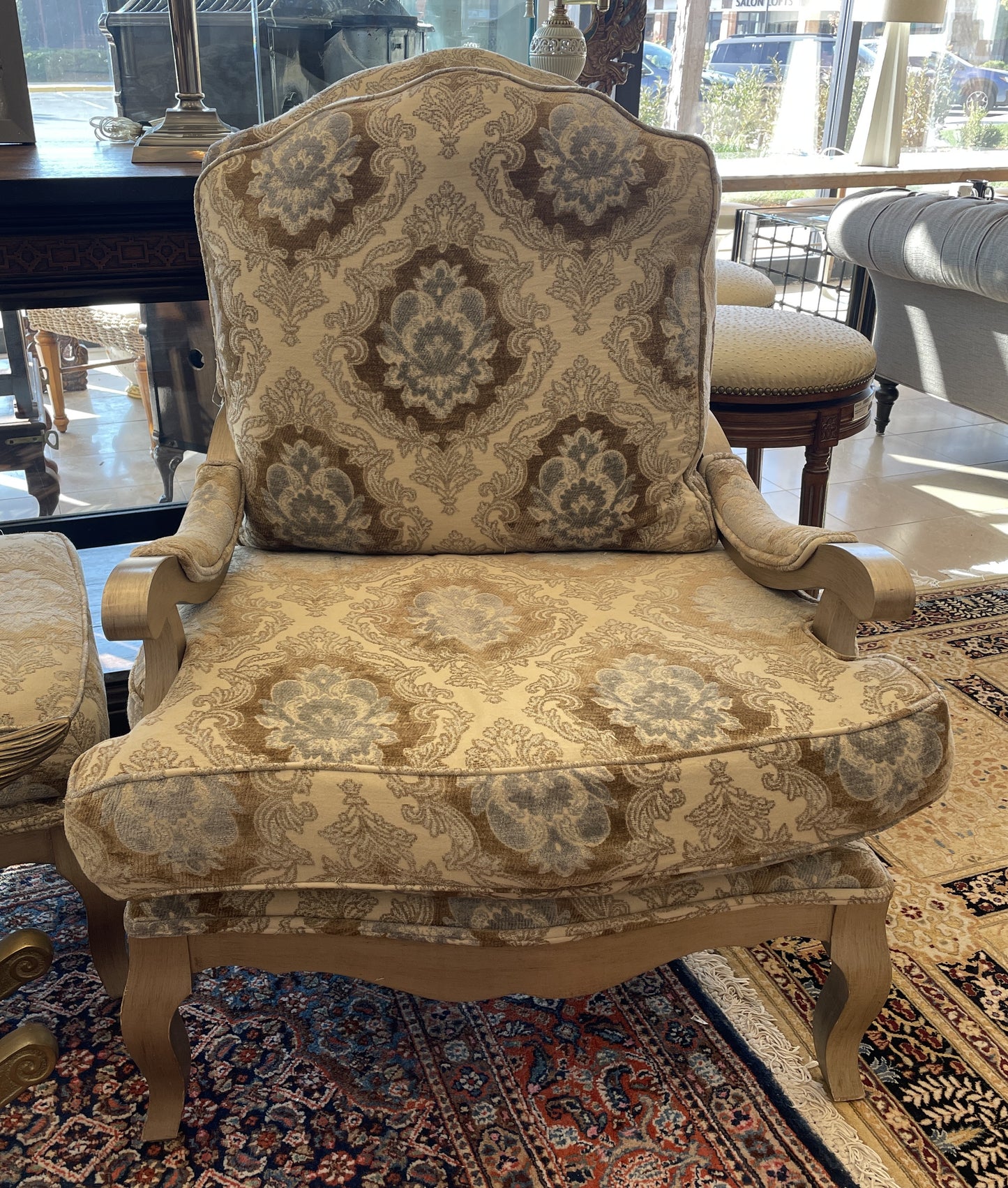 Oversized Bergere Chair, AS IS (Two Available) (0GW003)