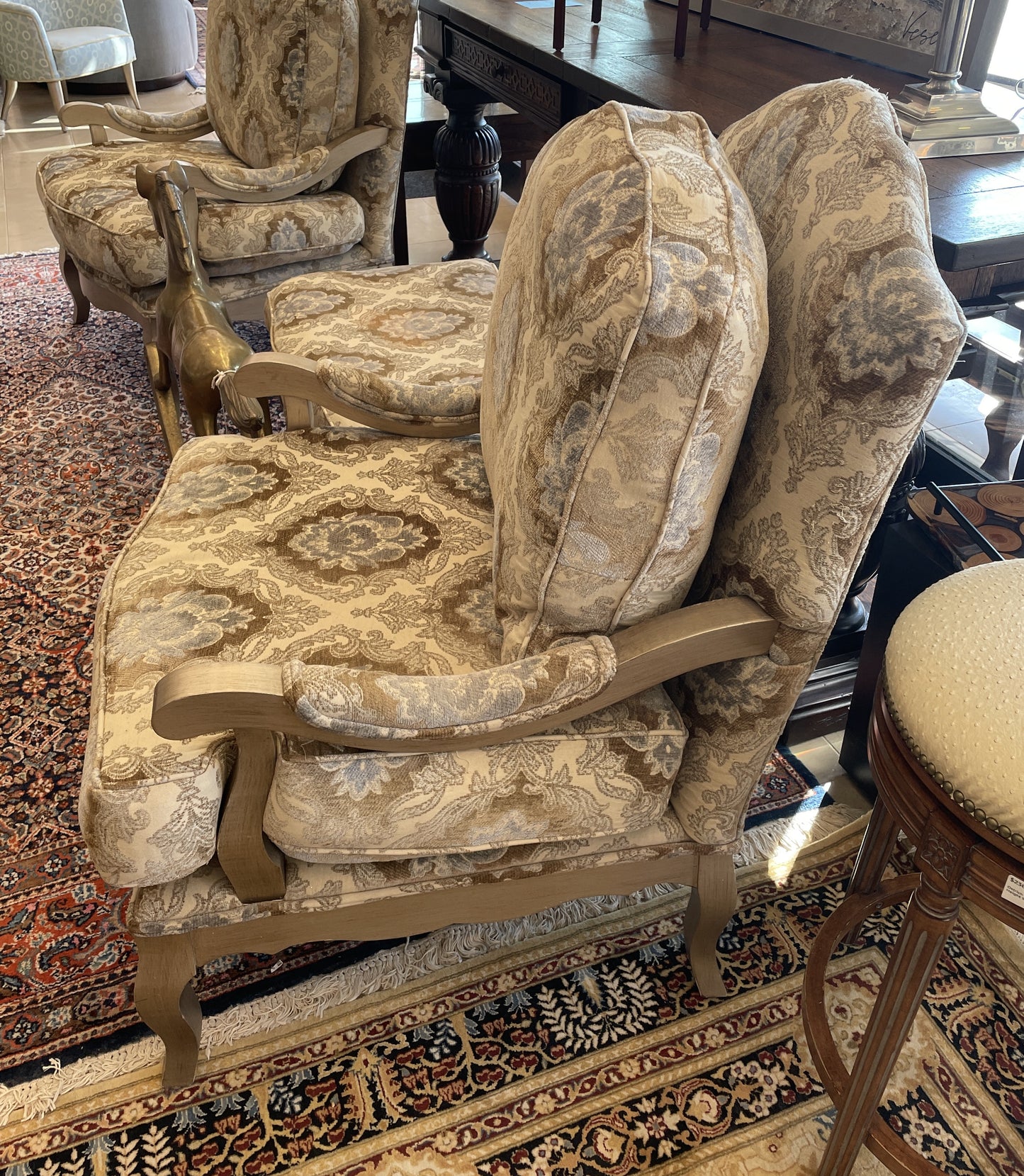 Oversized Bergere Chair, AS IS (Two Available) (0GW003)