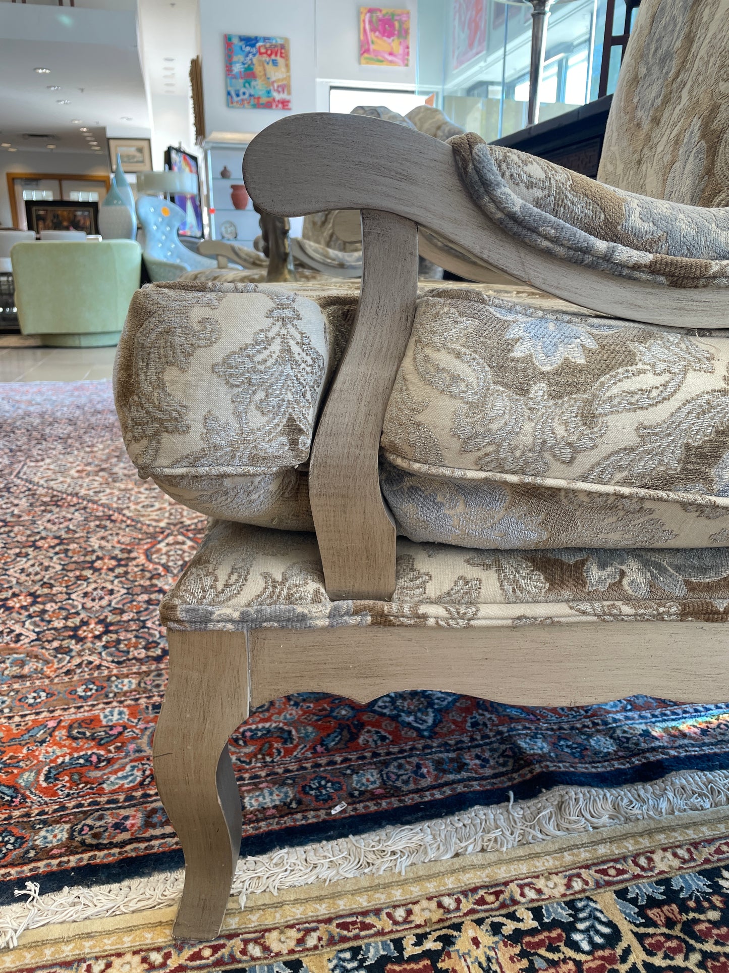 Oversized Bergere Chair, AS IS (Two Available) (0GW003)