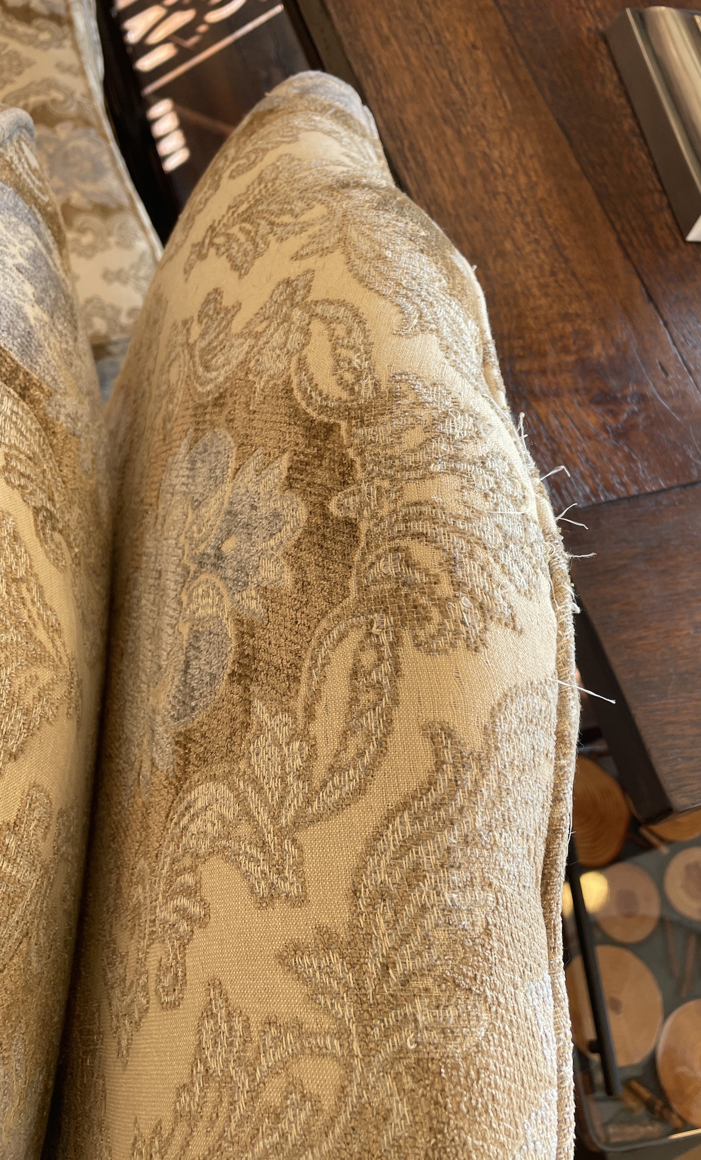 Oversized Bergere Chair, AS IS (Two Available) (0GW003)