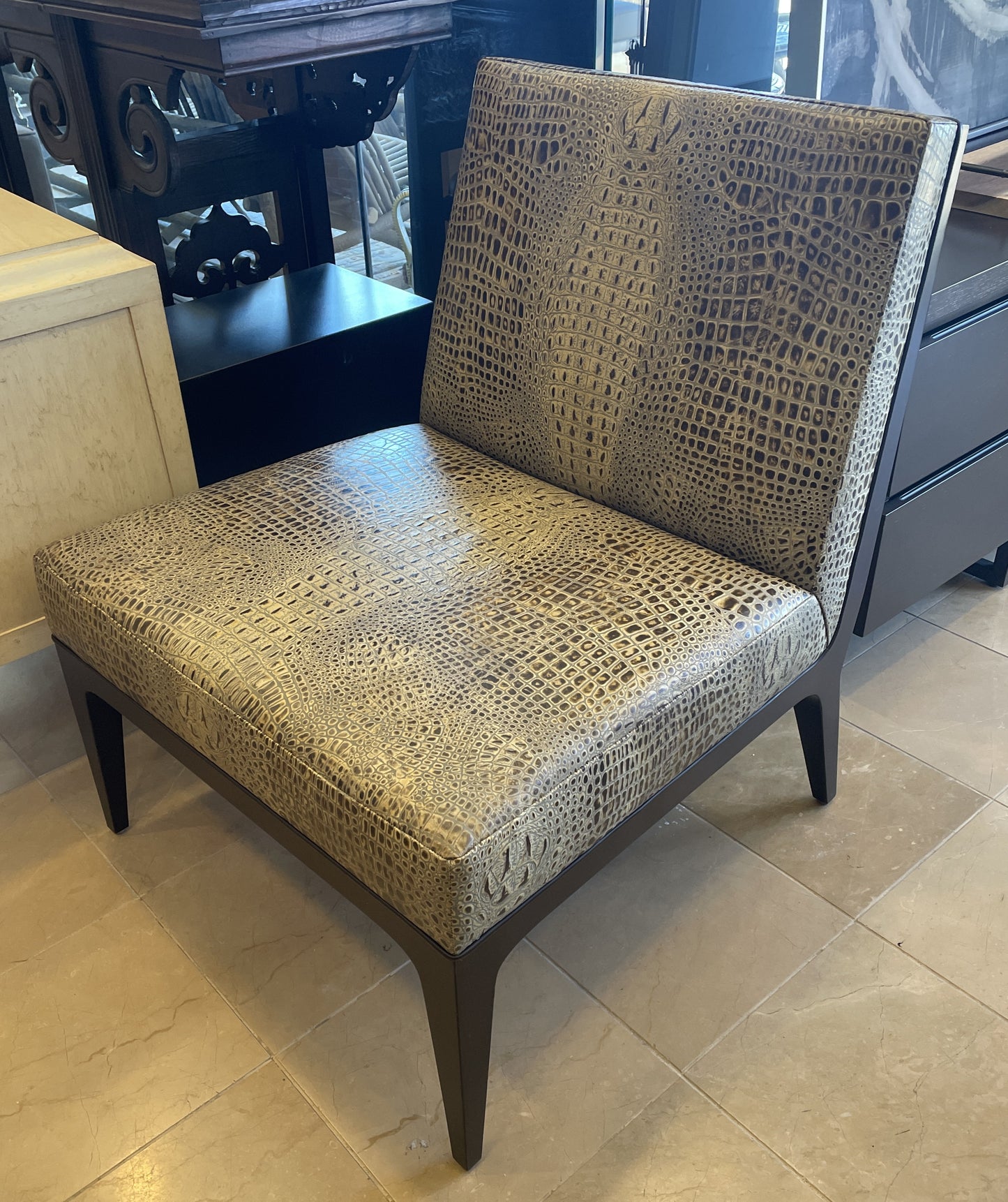 Interior Crafts Alligator Armless Occasional Chair (Two available 0KP00F and 0KP00G)