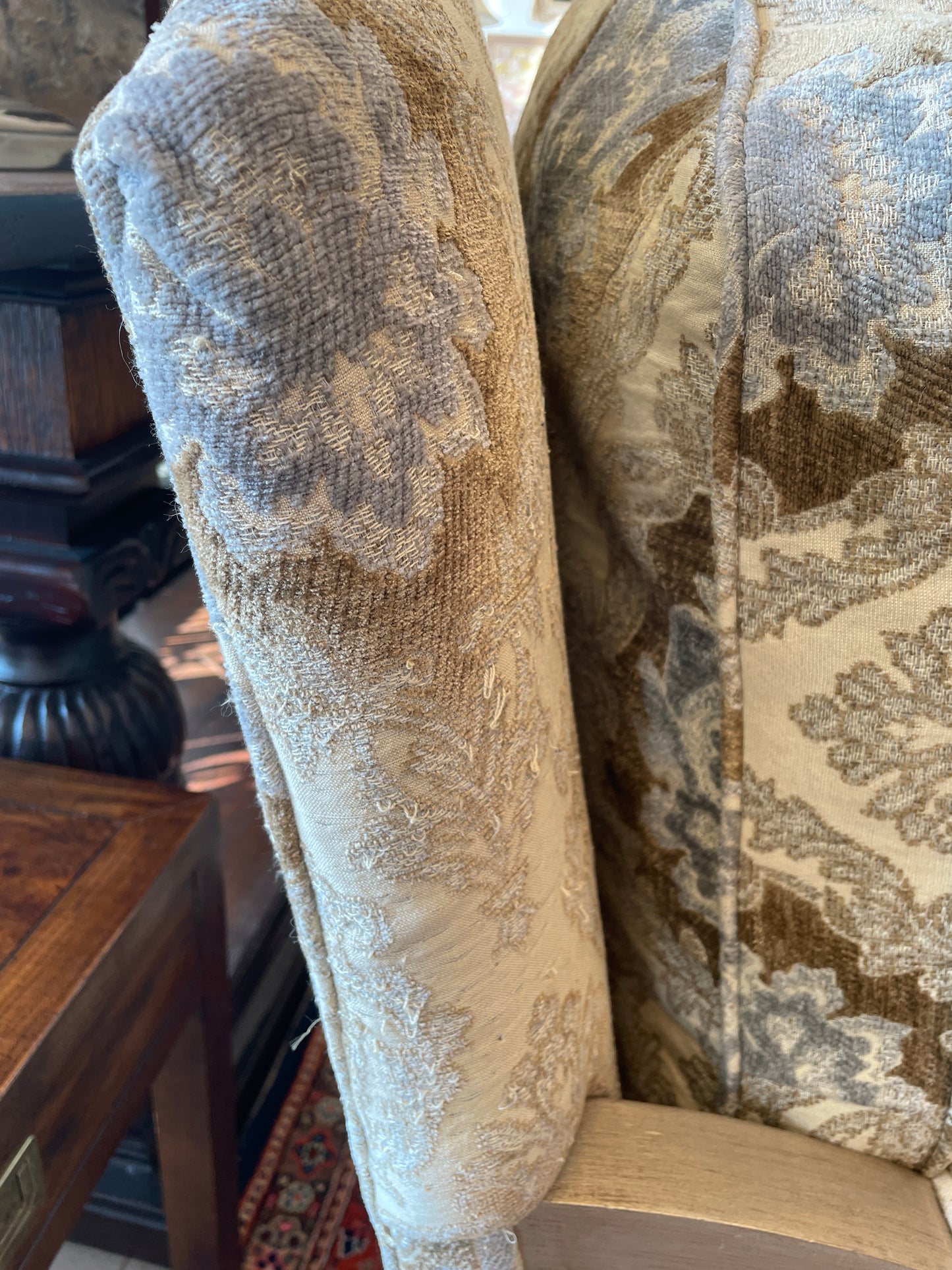 Oversized Bergere Chair, AS IS (Two Available) (0GW003)