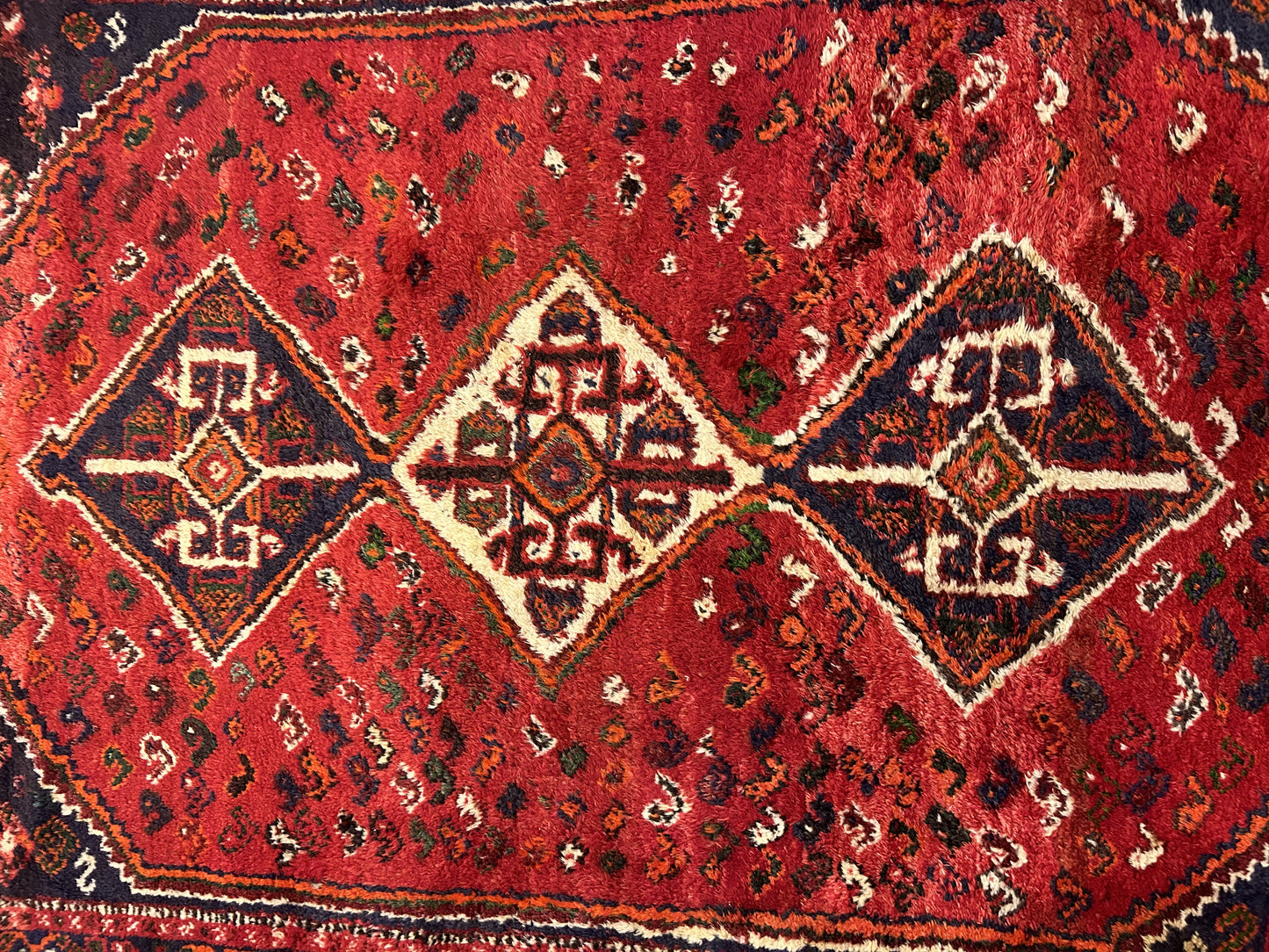 Vintage Hand Knotted Tribal Runner (Approx. 4x5) (0KL001)