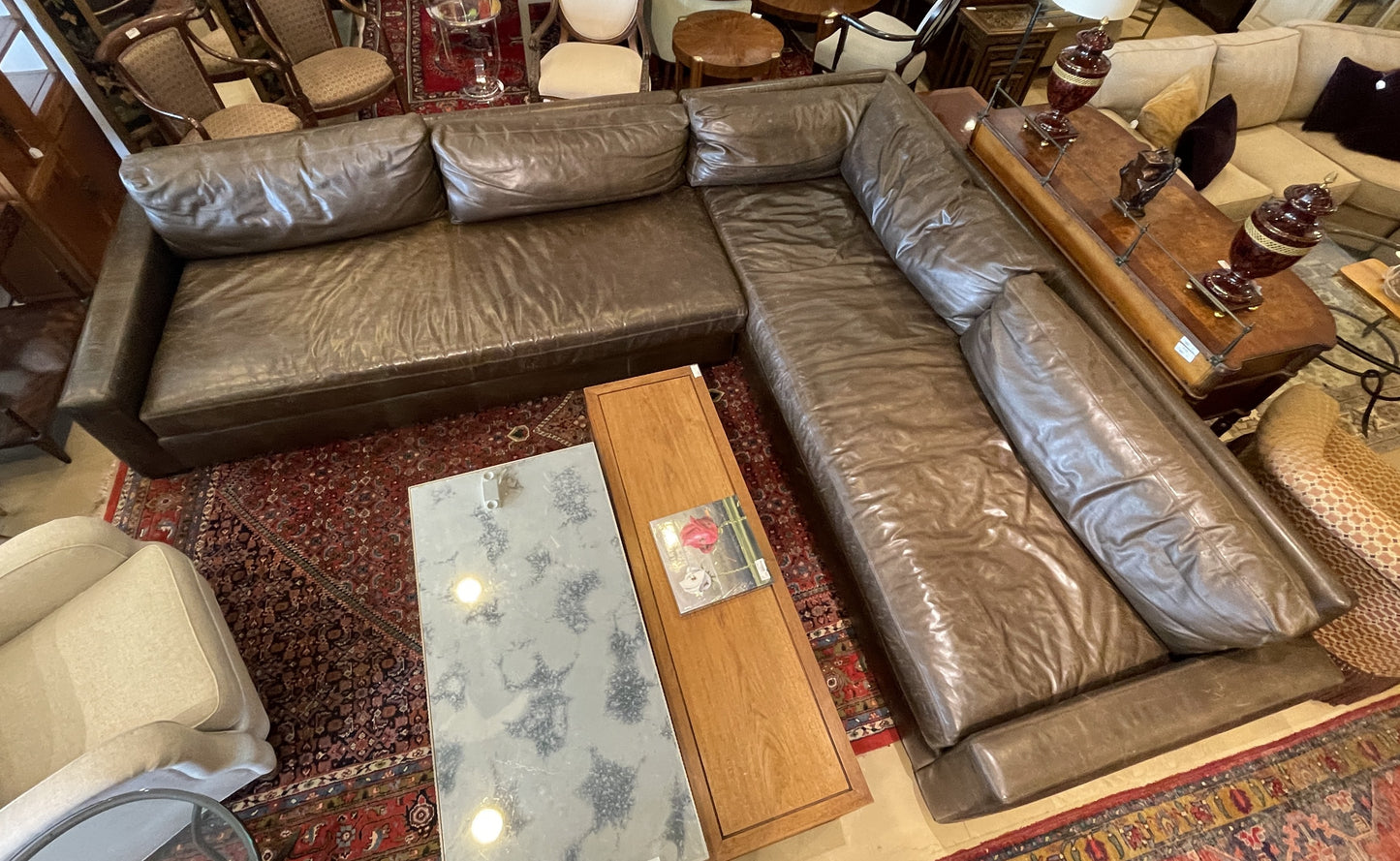 Restoration Hardware Brown Maxwell Sectional (0GW005)
