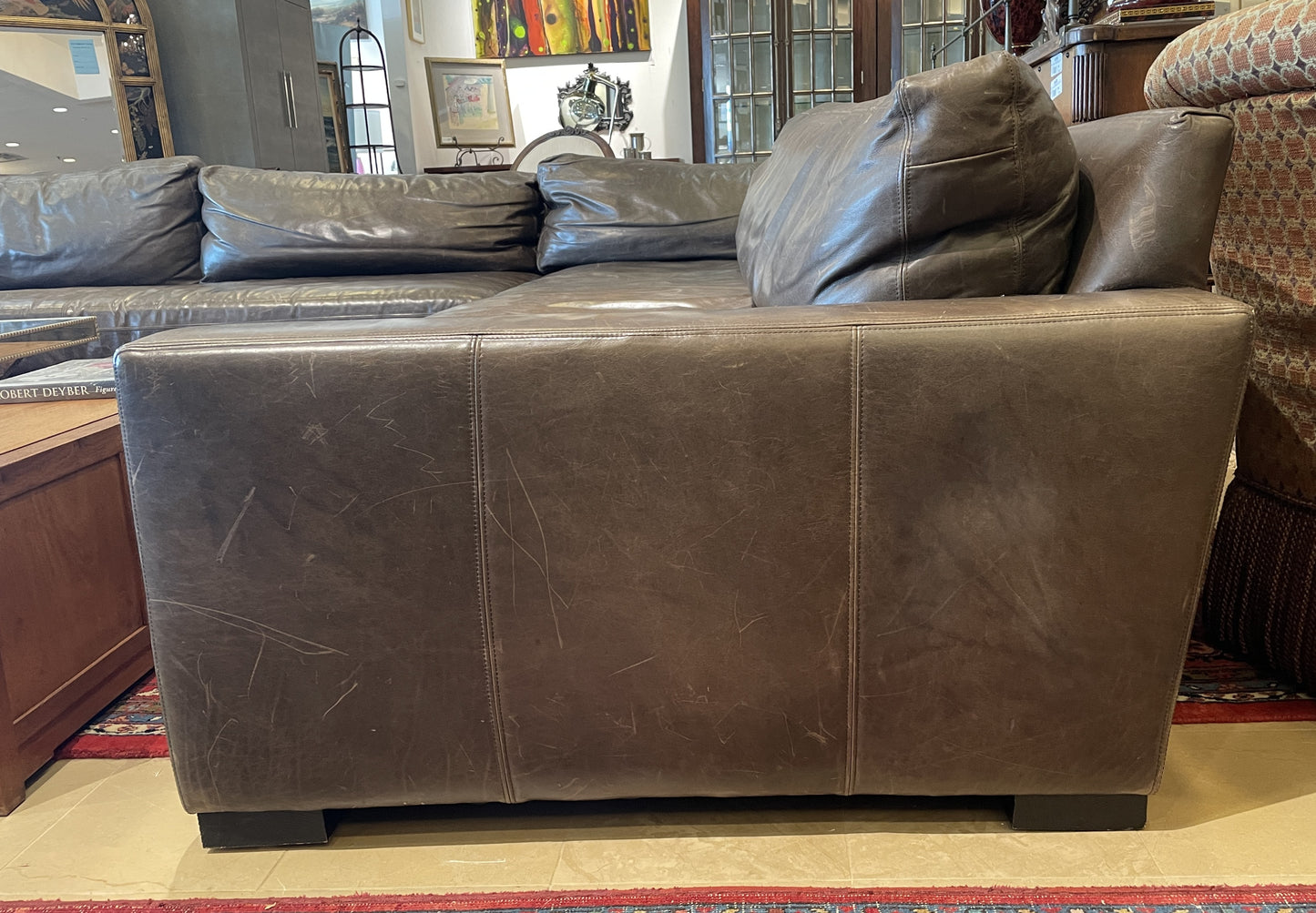 Restoration Hardware Brown Maxwell Sectional (0GW005)