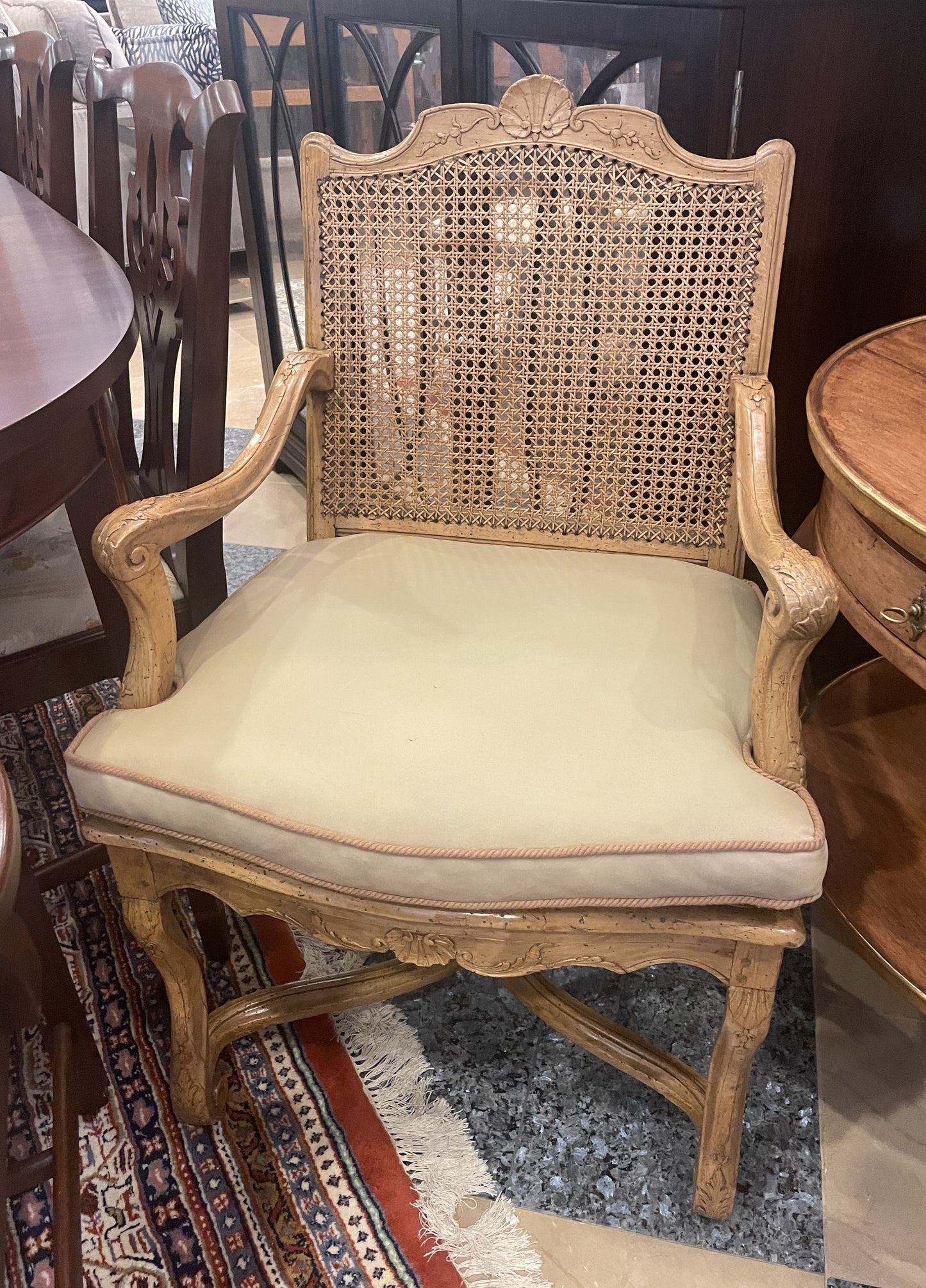 Antique Louis XV Fauteuil, AS IS (Two available 0O4005, 0O4006)