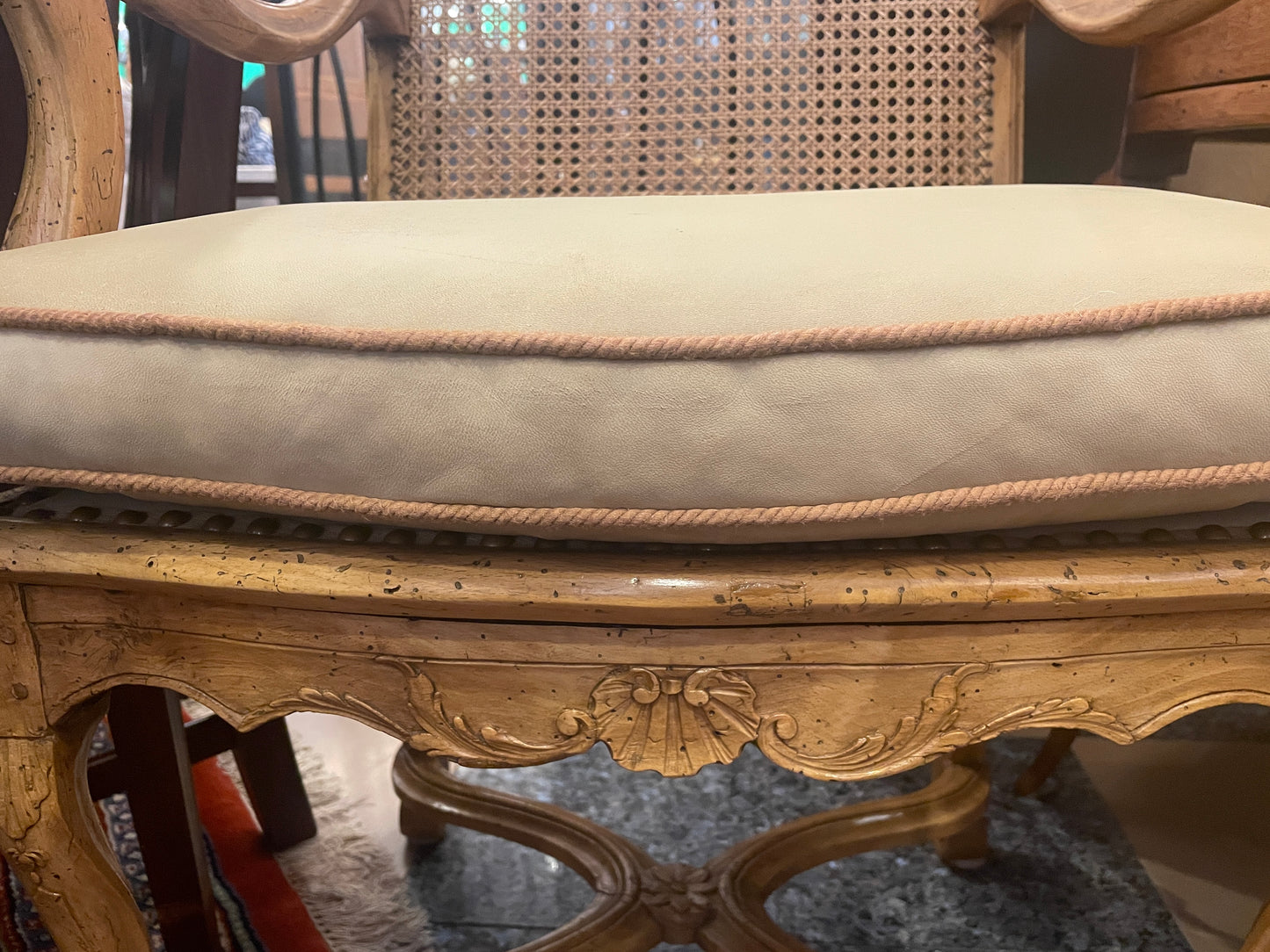 Antique Louis XV Fauteuil, AS IS (Two available 0O4005, 0O4006)