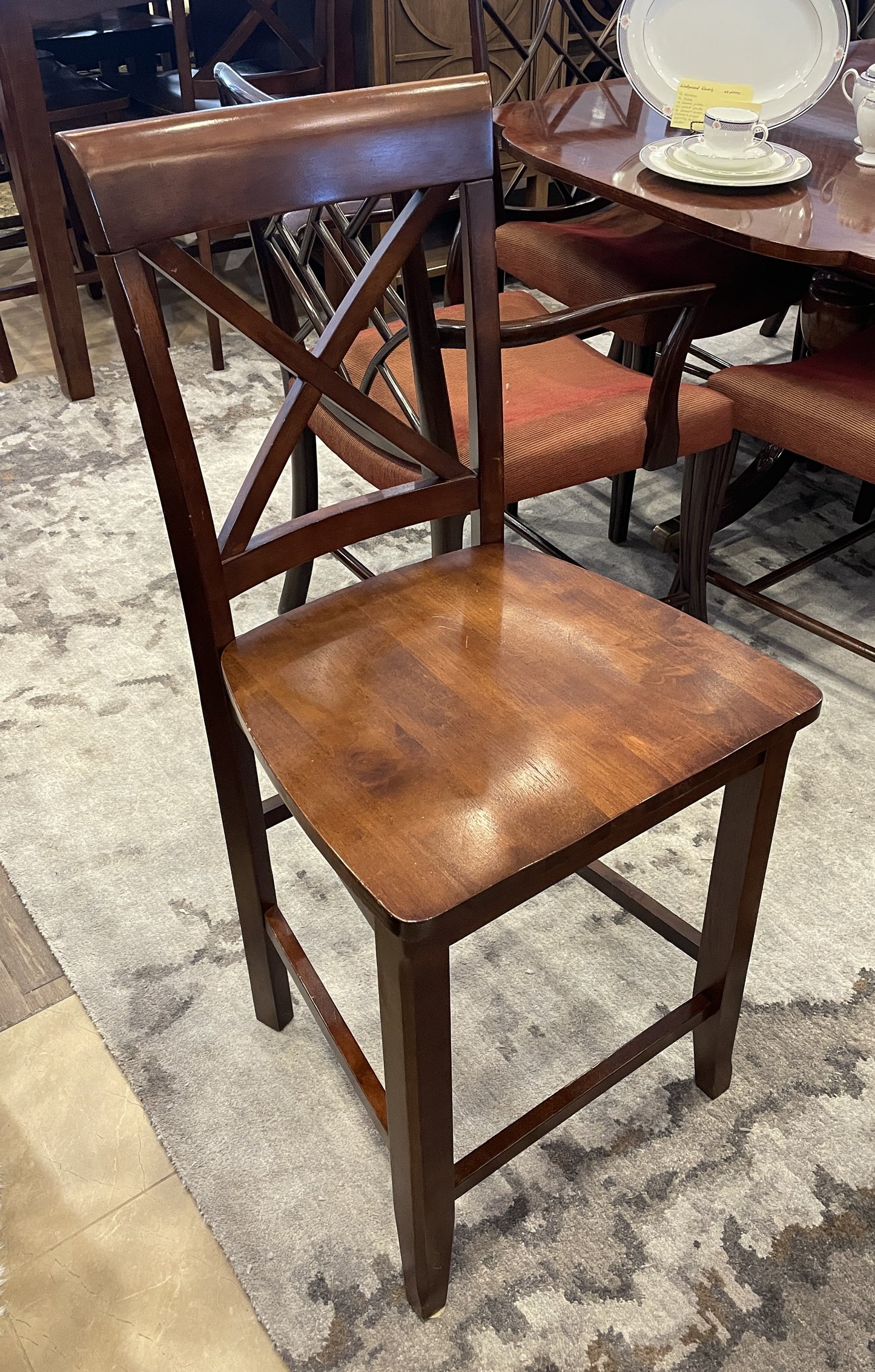 Bar Height Dining Table with 6 stools (0GZ002)