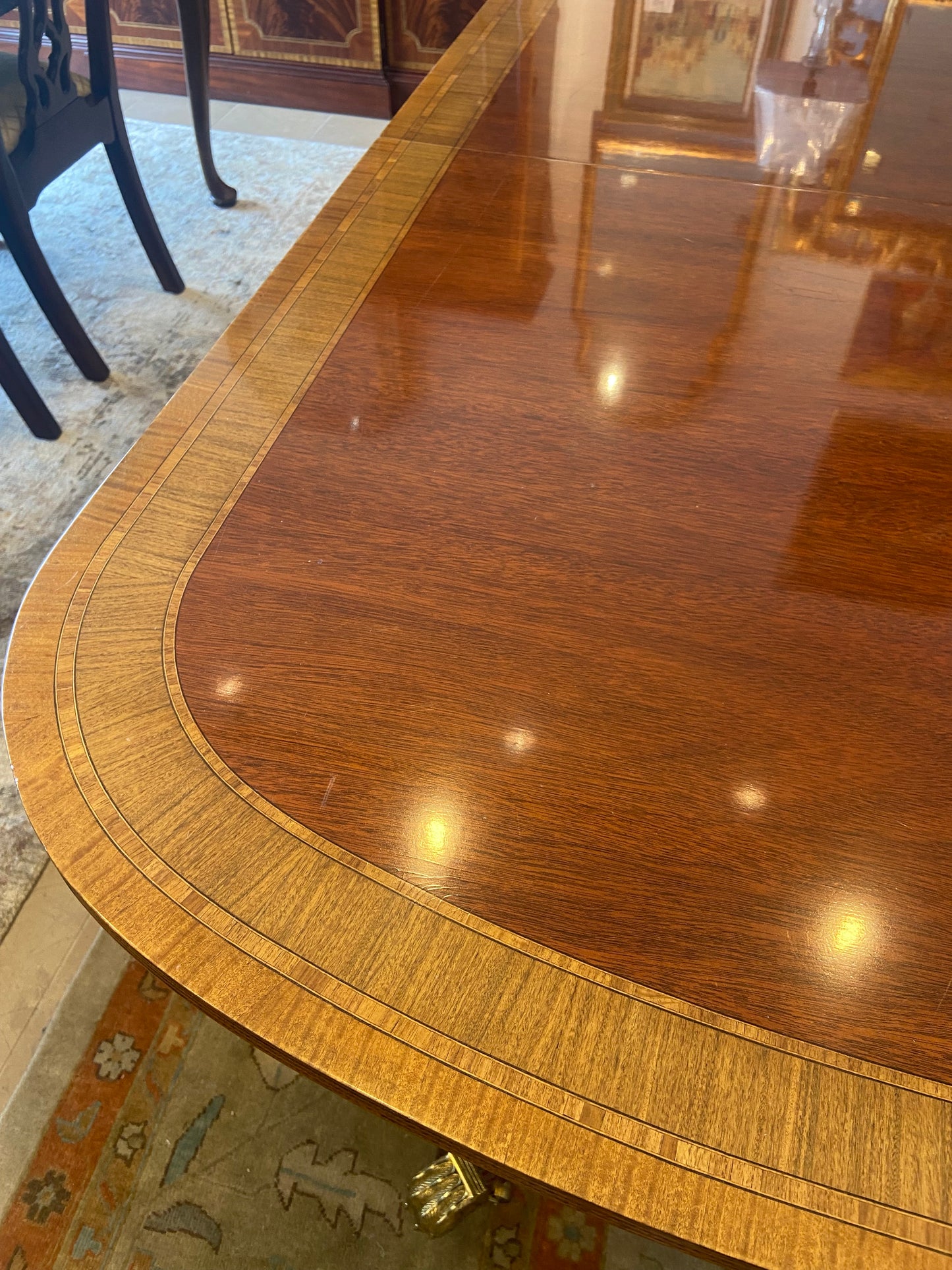 Coucill Ovular Banded Dining Table