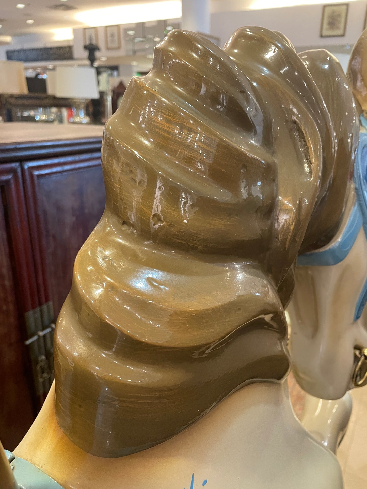 Allan Herschell Attributed Repainted Carousel Horse, Jumper with Jewels (060005)