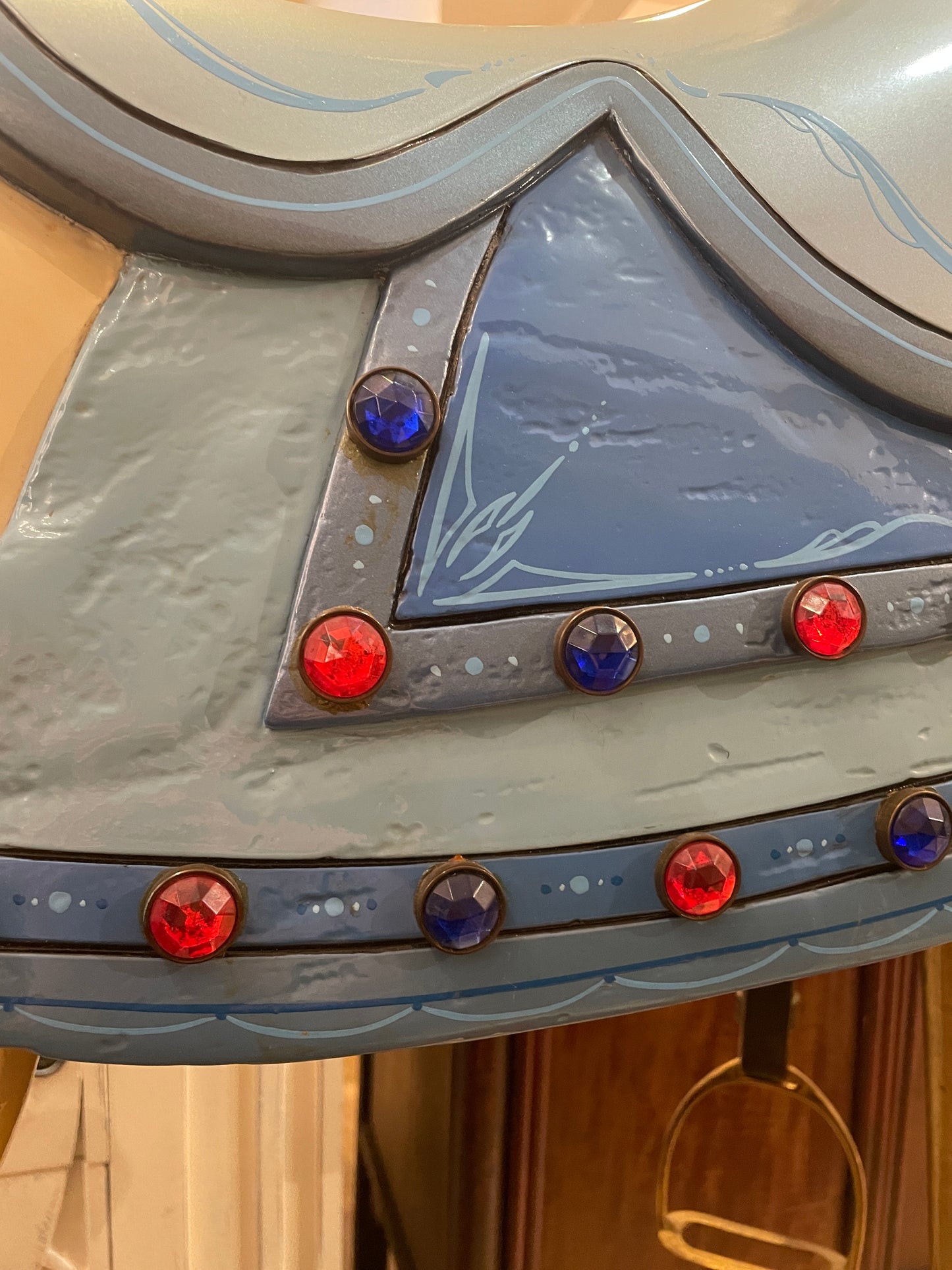 Allan Herschell Attributed Repainted Carousel Horse, Jumper with Jewels (060005)