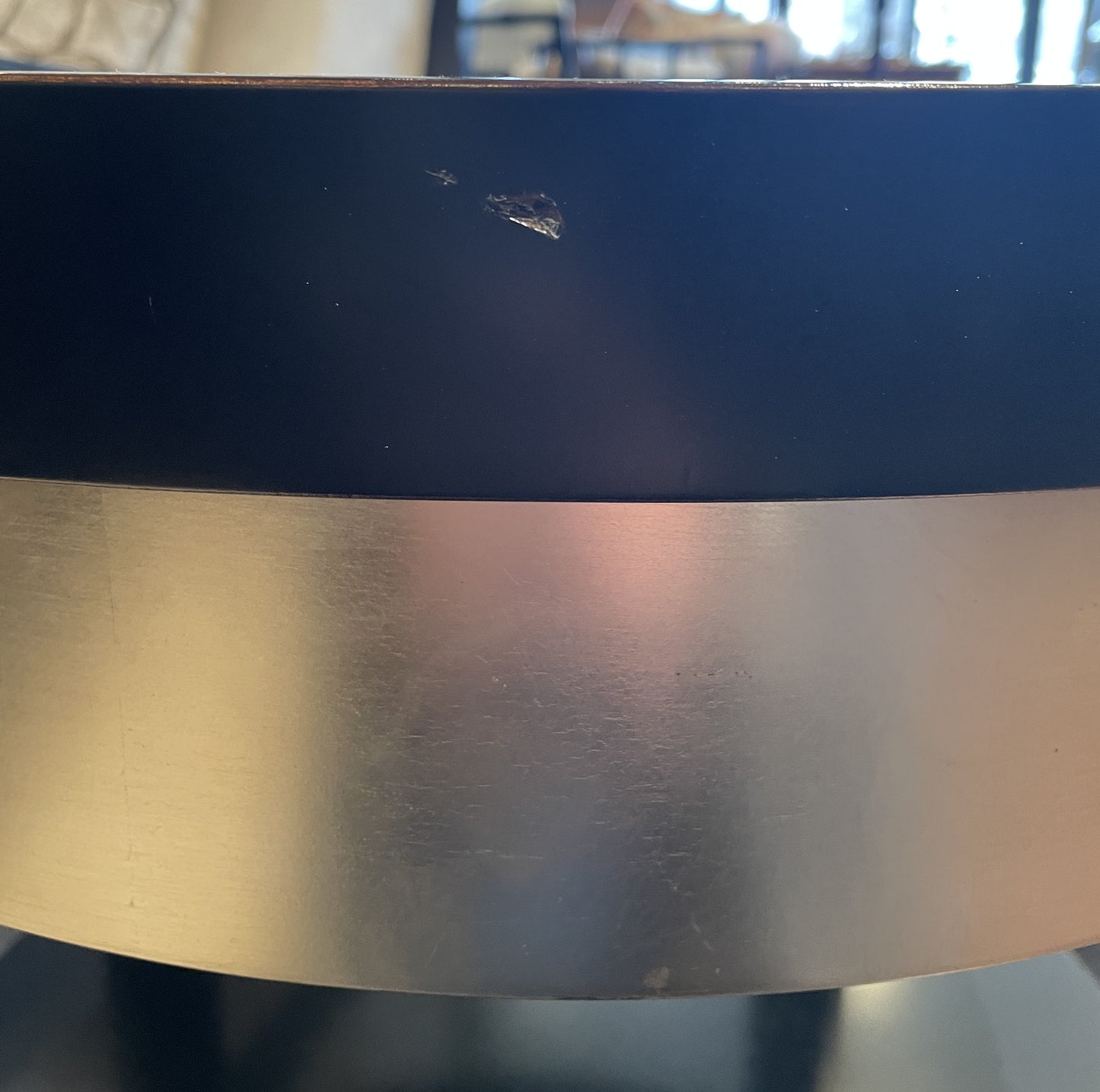Caracole Round Accent Table, Two Tone, AS IS (0KP005)