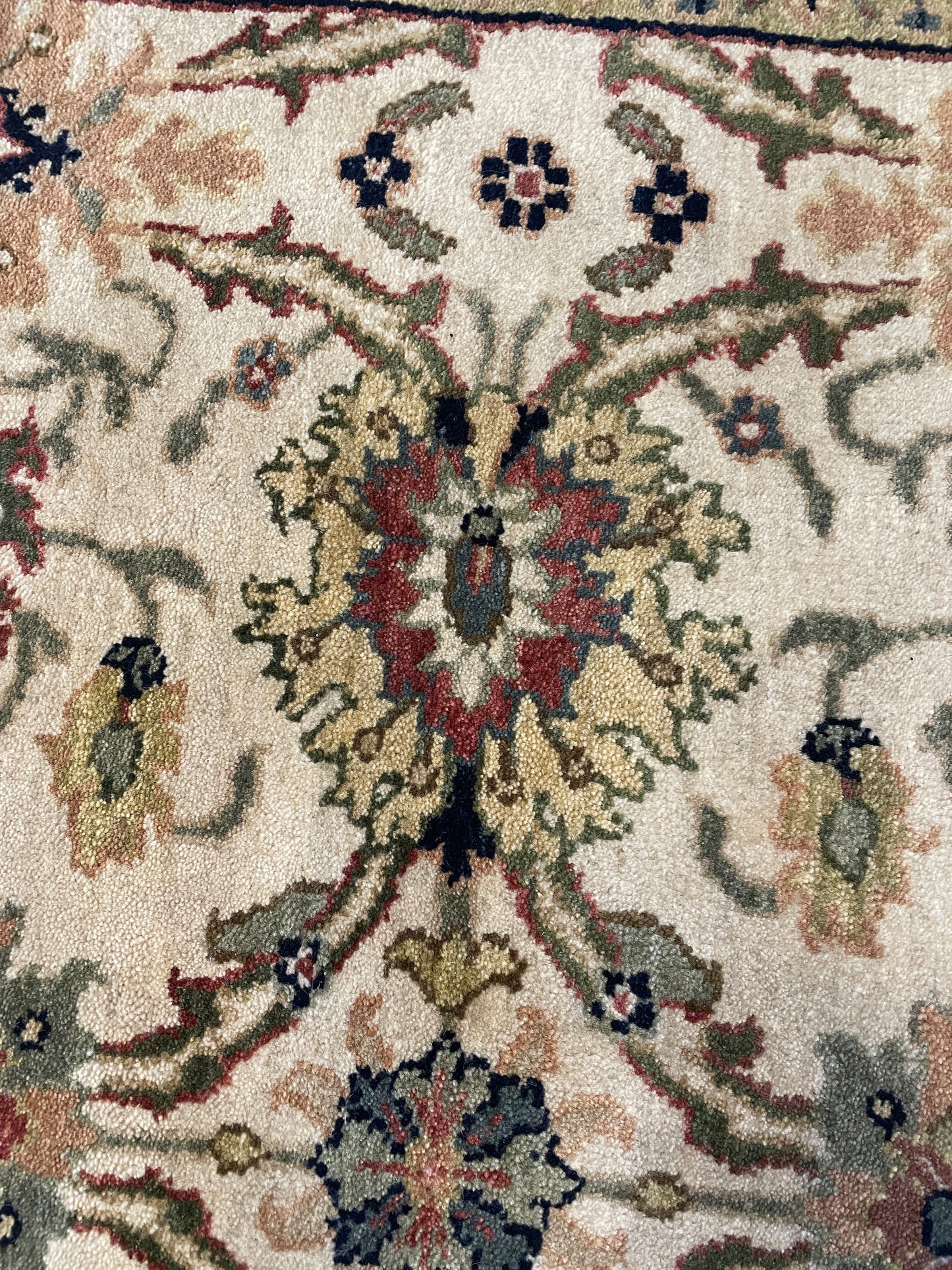 Wool Samad Rug, Ivory and Slate (4'1 x6'2)(0NM004)