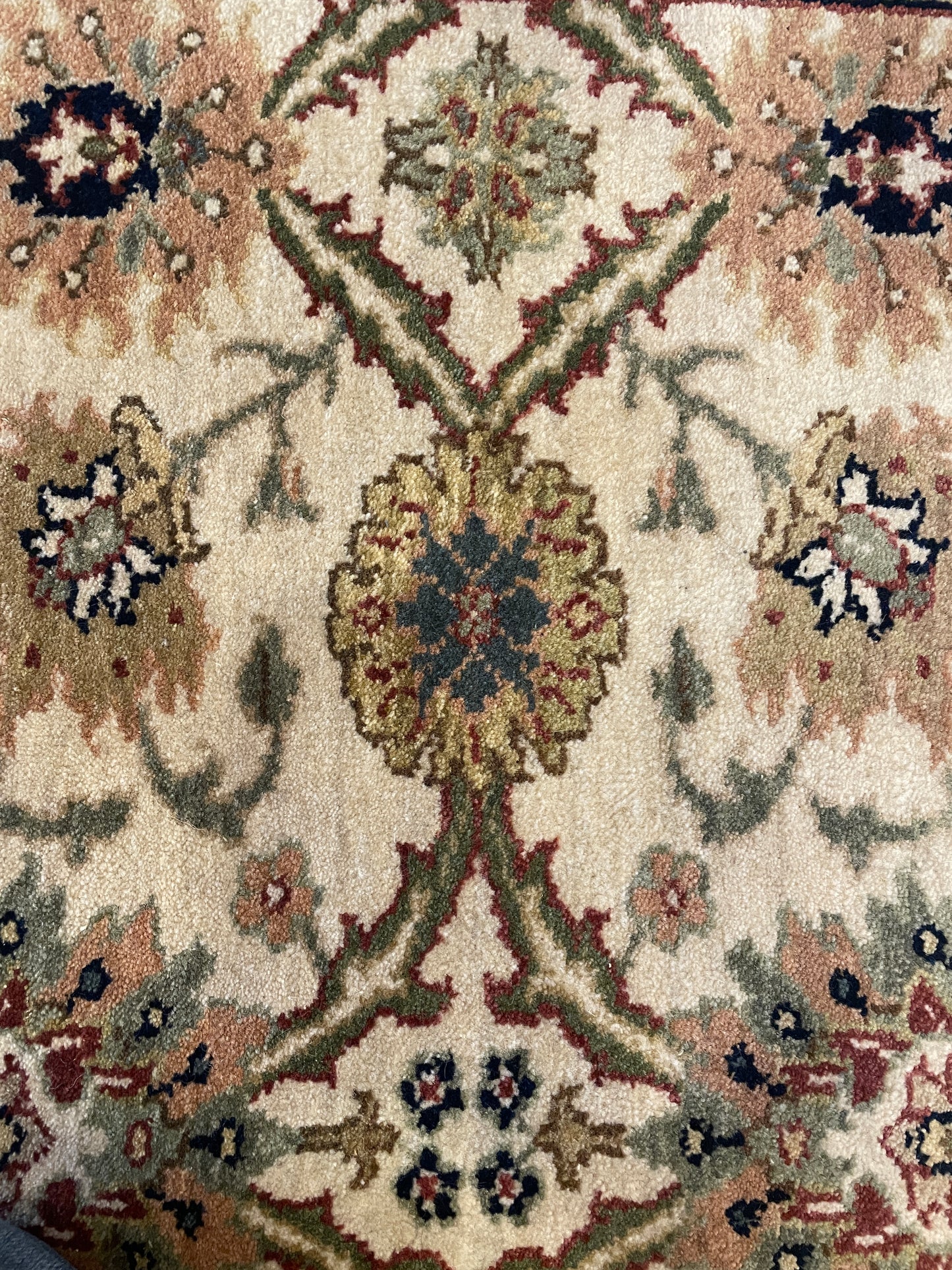 Wool Samad Rug, Ivory and Slate (4'1 x6'2)(0NM004)