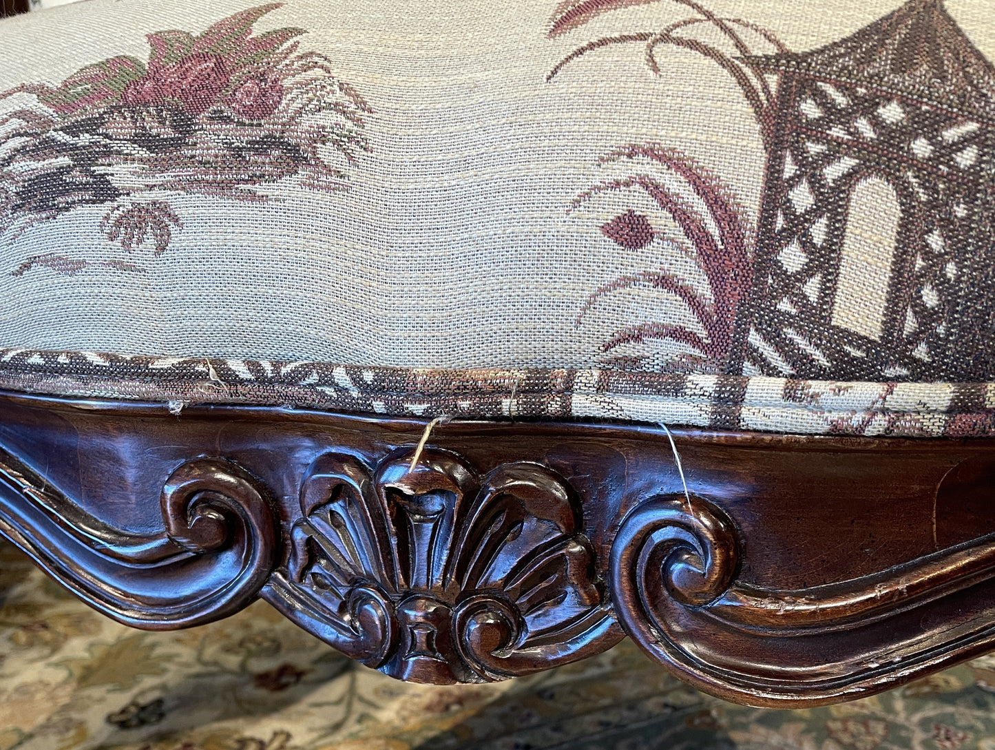 Hickory Chinoiserie Bergere Chair (0GZ009)
