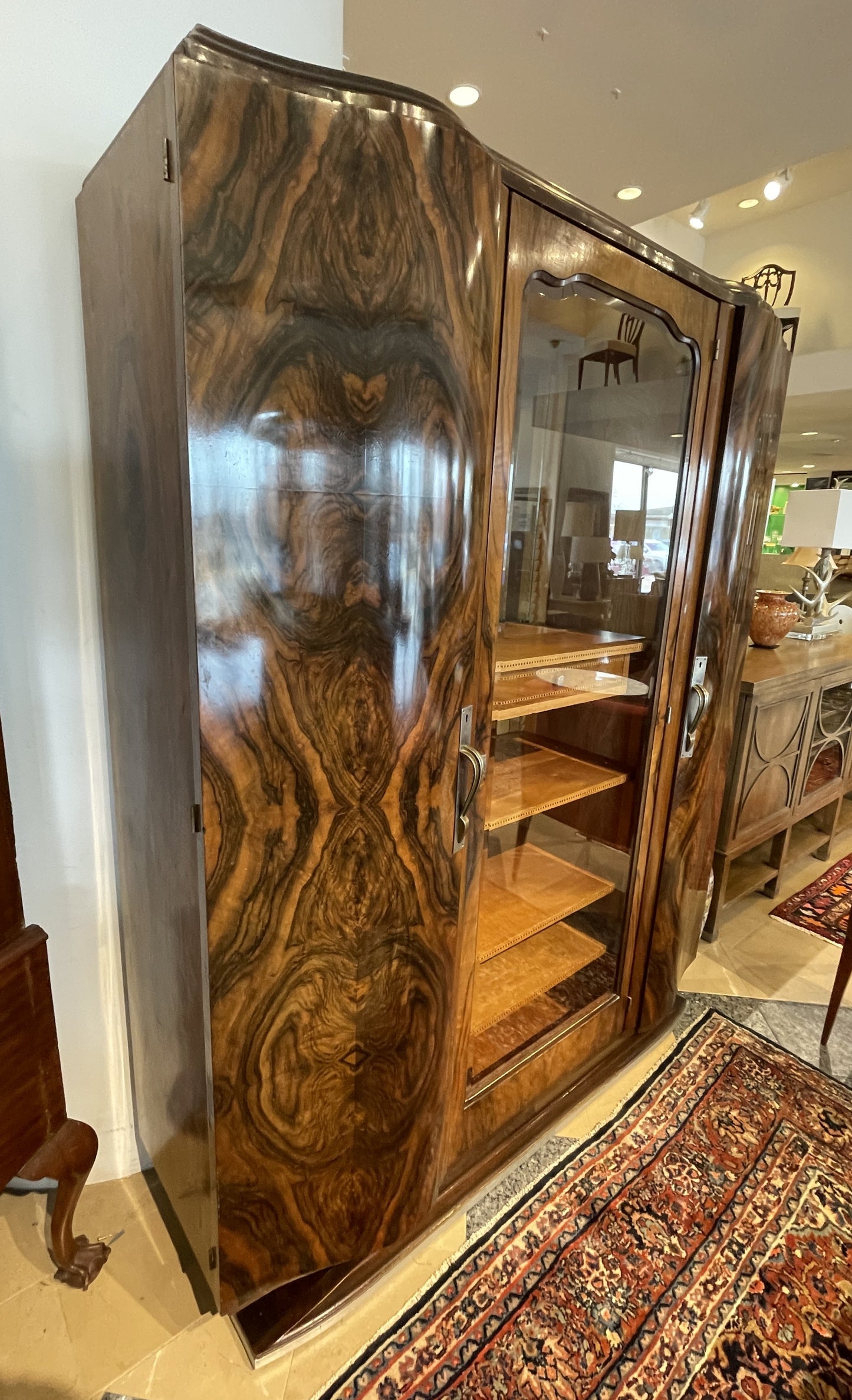 Art Deco Three Door Armoire/Bar (0KP00M)