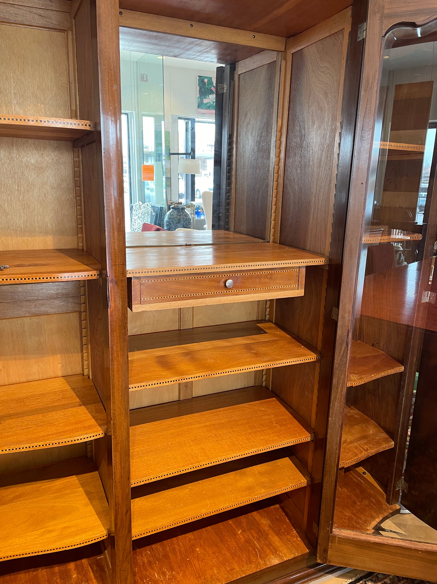 Art Deco Three Door Armoire/Bar (0KP00M)