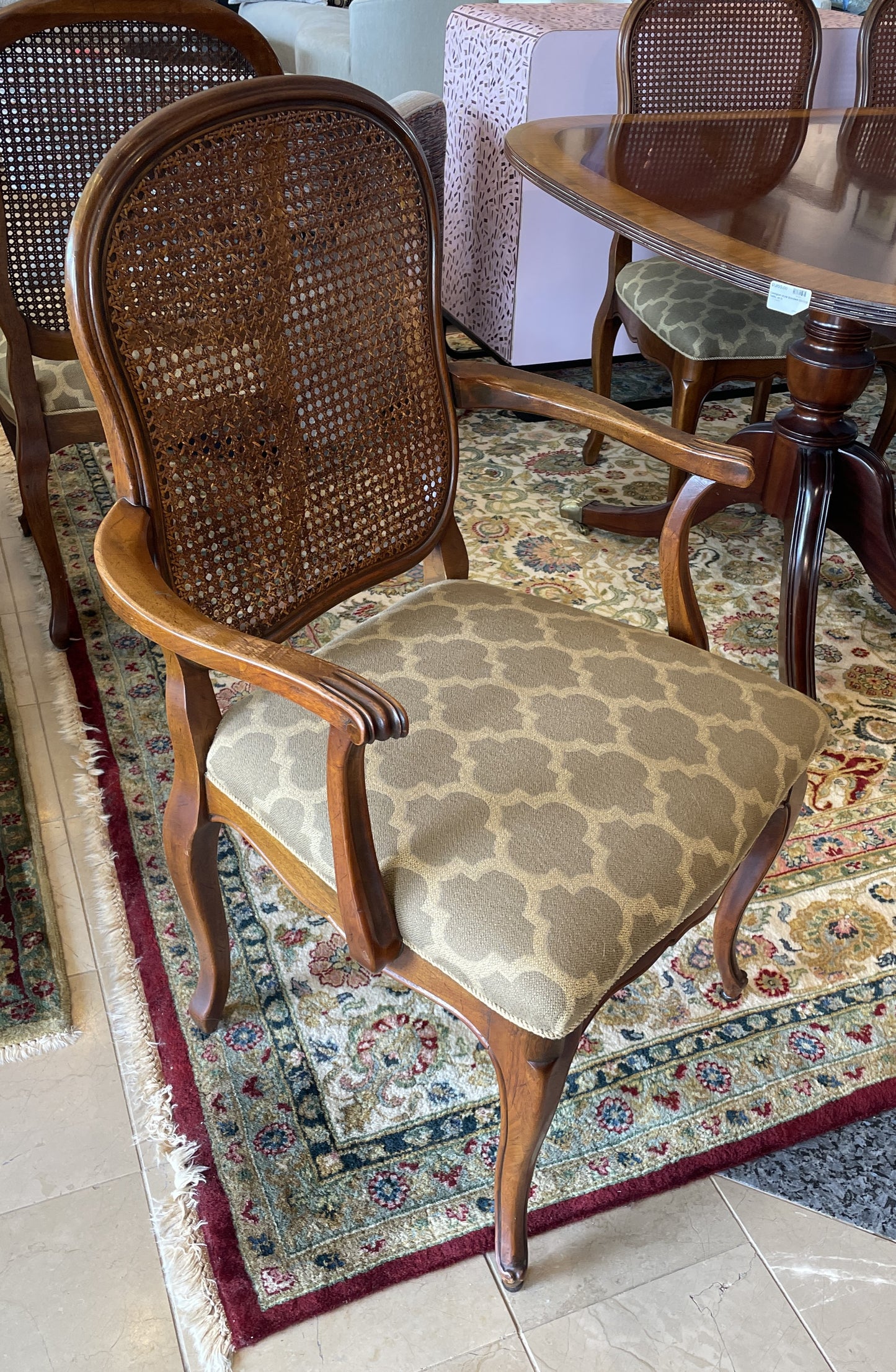 Davis Furniture Company Caned Dining Chairs, set of 6 (037002)