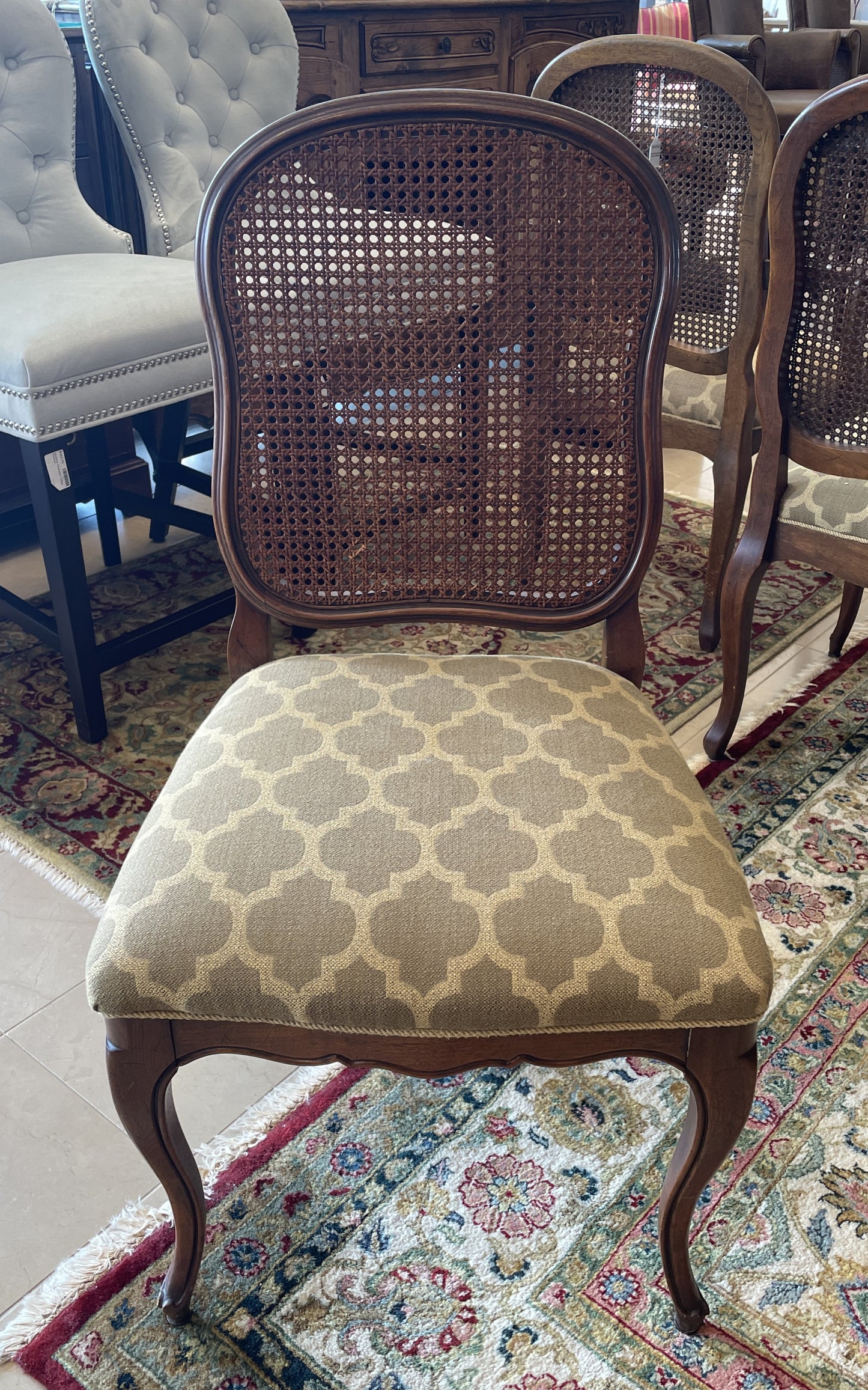 Davis Furniture Company Caned Dining Chairs, set of 6 (037002)