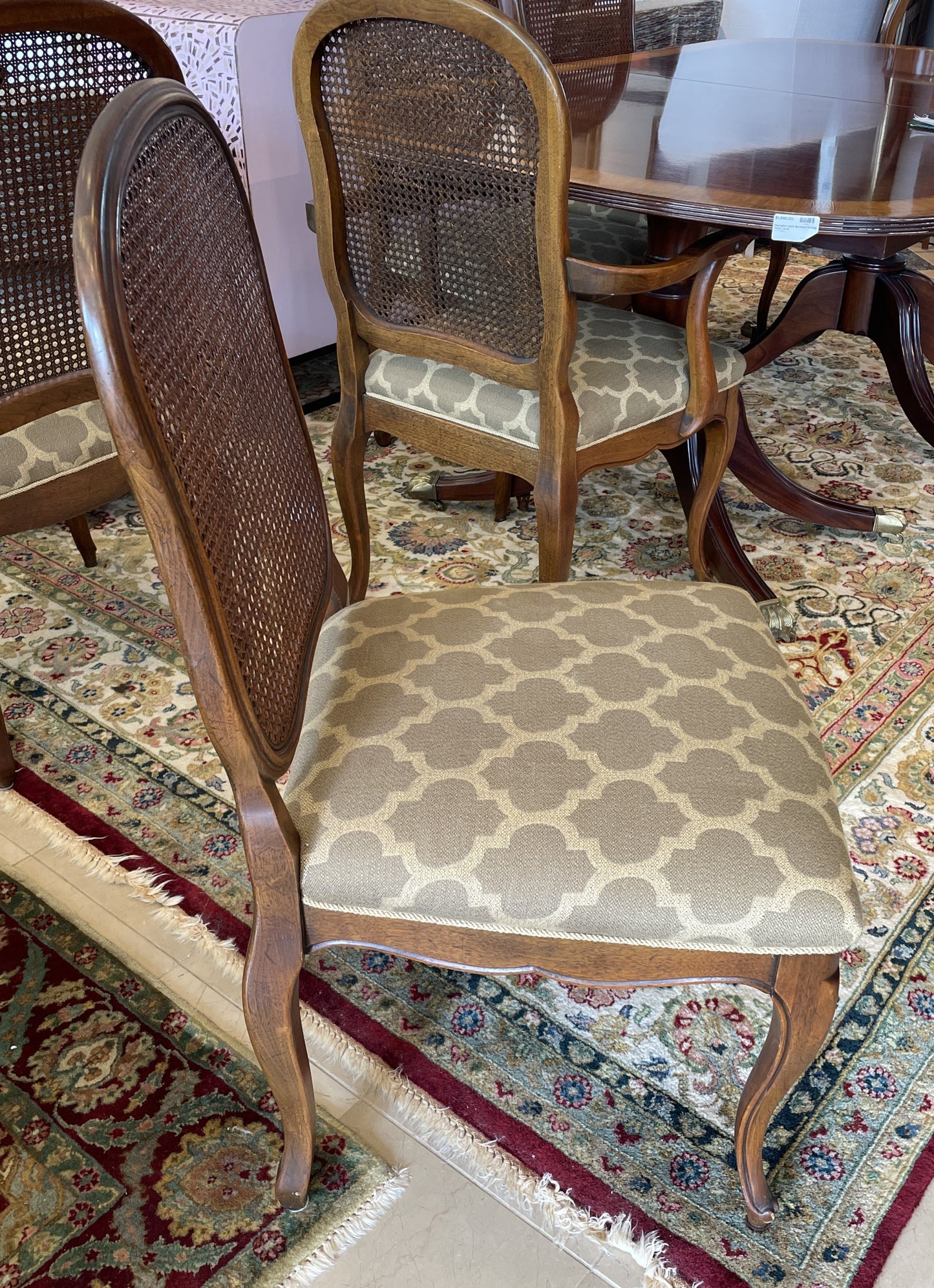 Davis Furniture Company Caned Dining Chairs, set of 6 (037002)