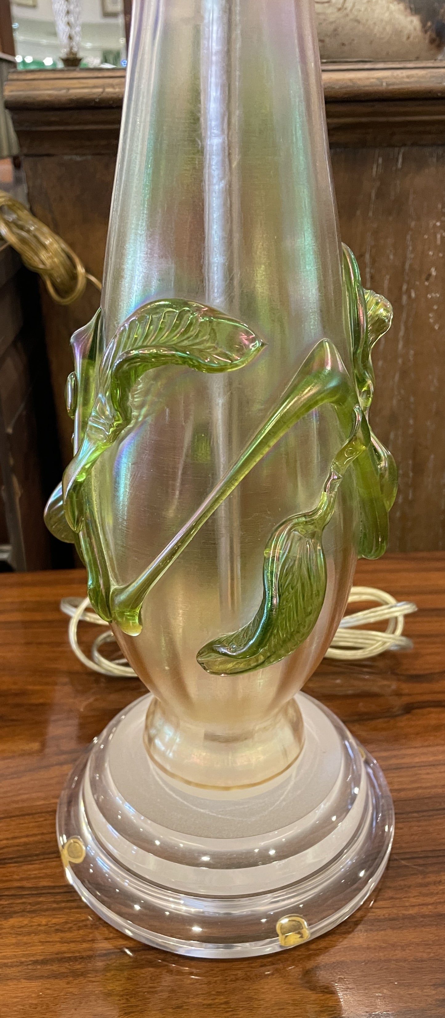 Art Nouveau Iridized Kralik Lamp (0KP00P)