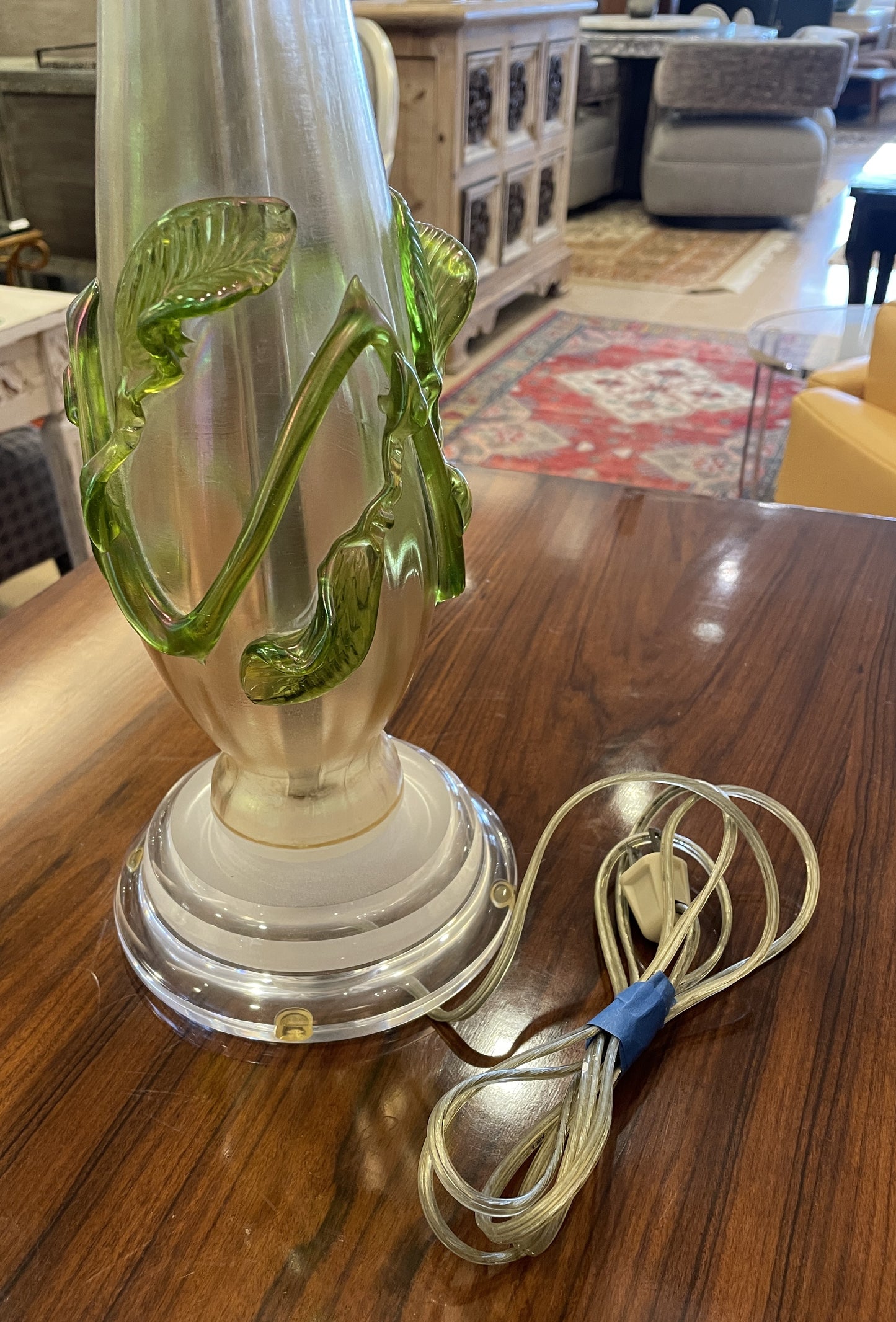 Art Nouveau Iridized Kralik Lamp (0KP00P)