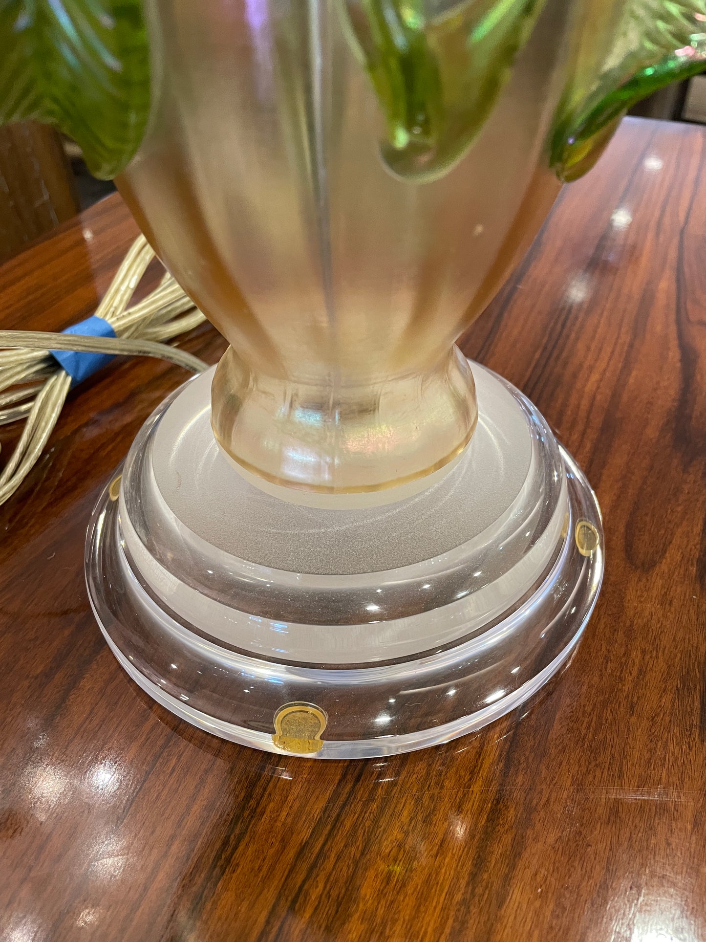 Art Nouveau Iridized Kralik Lamp (0KP00P)