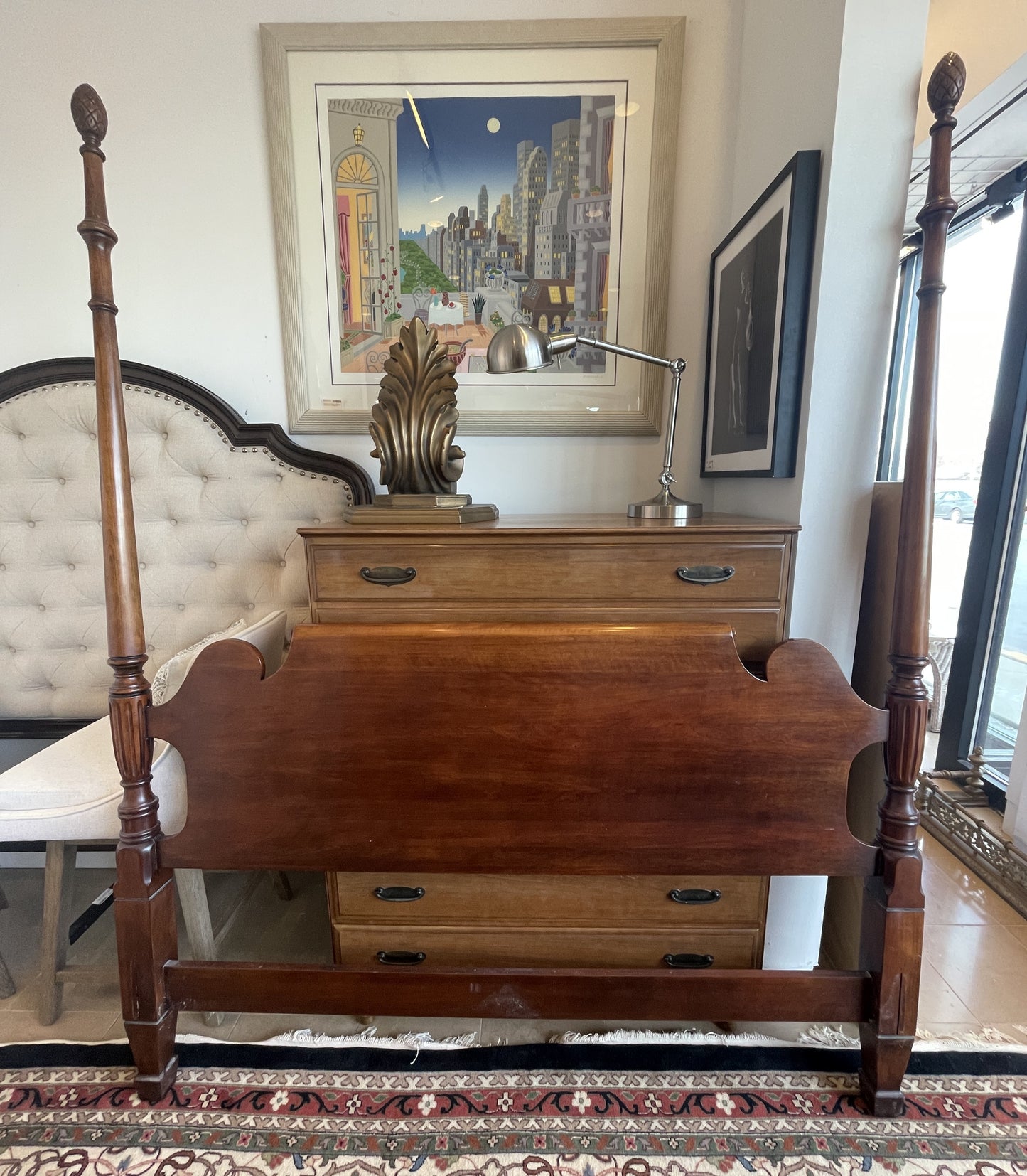 Cherry Four Poster Bed, Queen (0HO00Q)