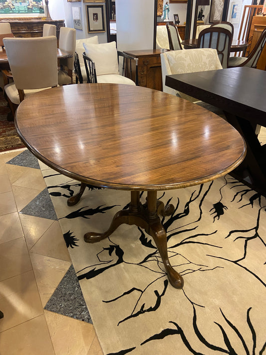 Baker Oval Burled Dining Table (24678)