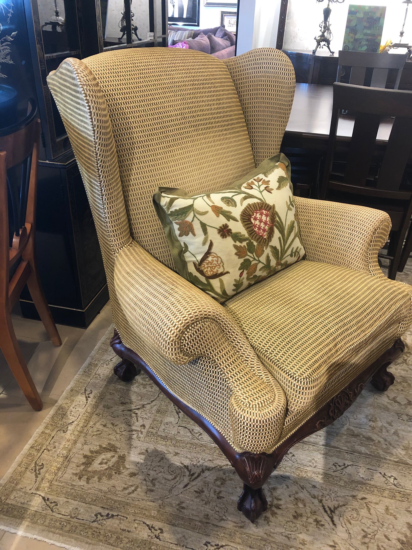 Large Wingback Chair
