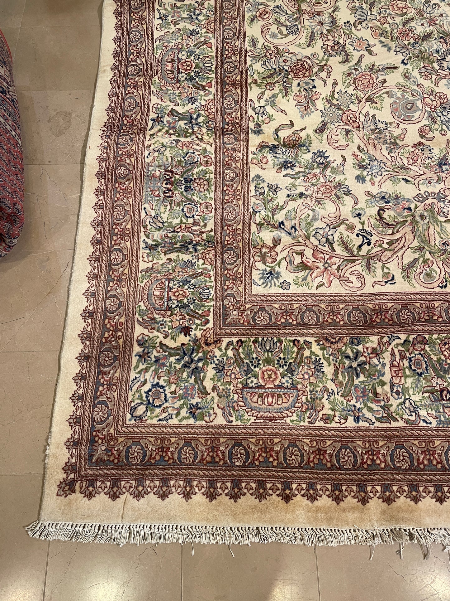 Hand Knotted French Tabriz AS IS (Approx. 9'10x13'5) (01D01X)