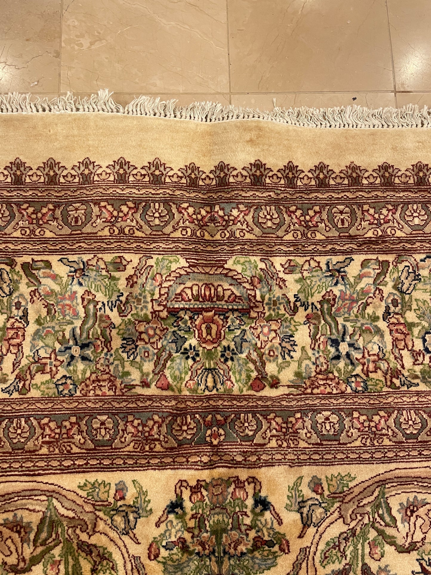 Hand Knotted French Tabriz AS IS (Approx. 9'10x13'5) (01D01X)