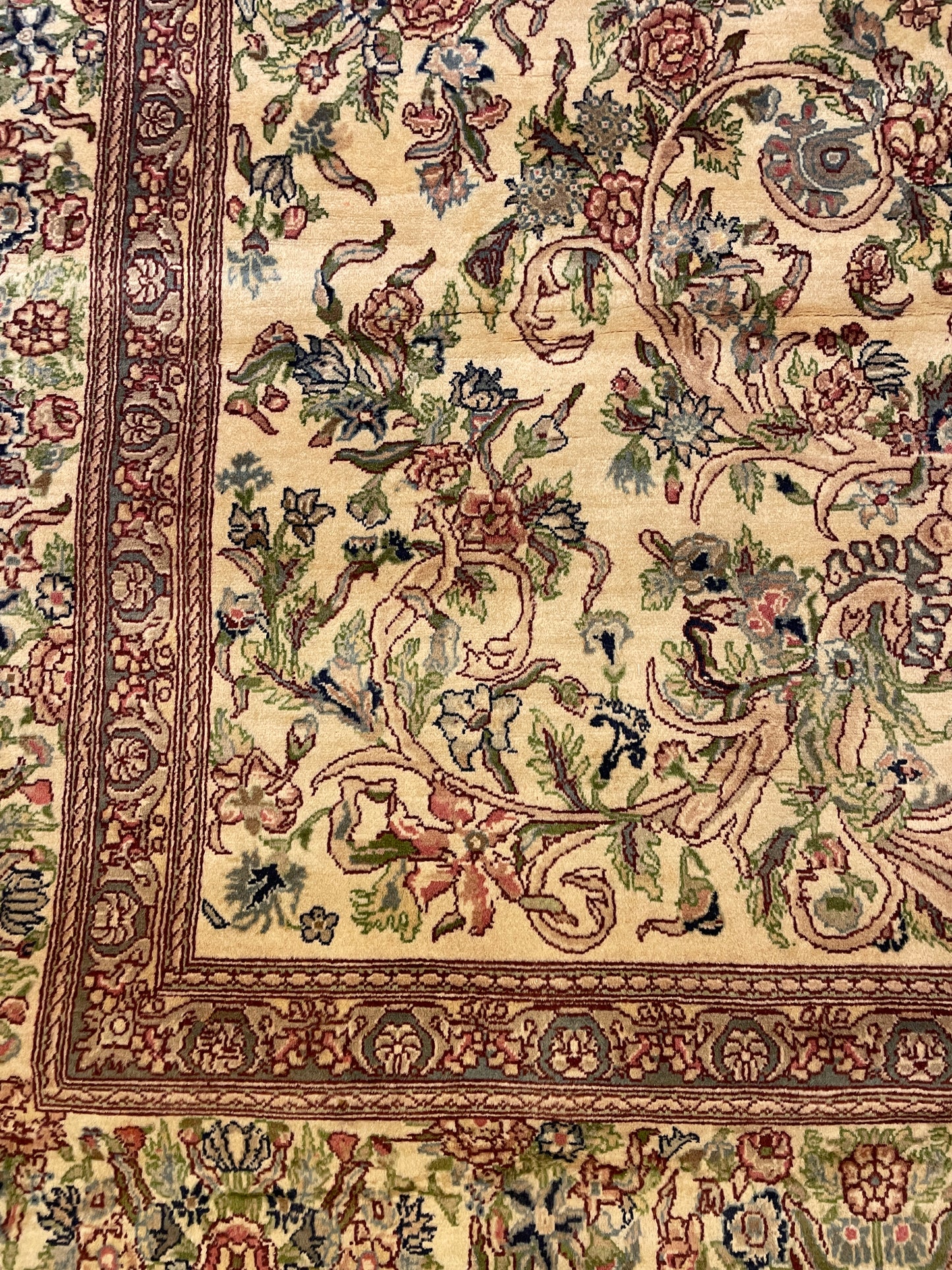 Hand Knotted French Tabriz AS IS (Approx. 9'10x13'5) (01D01X)