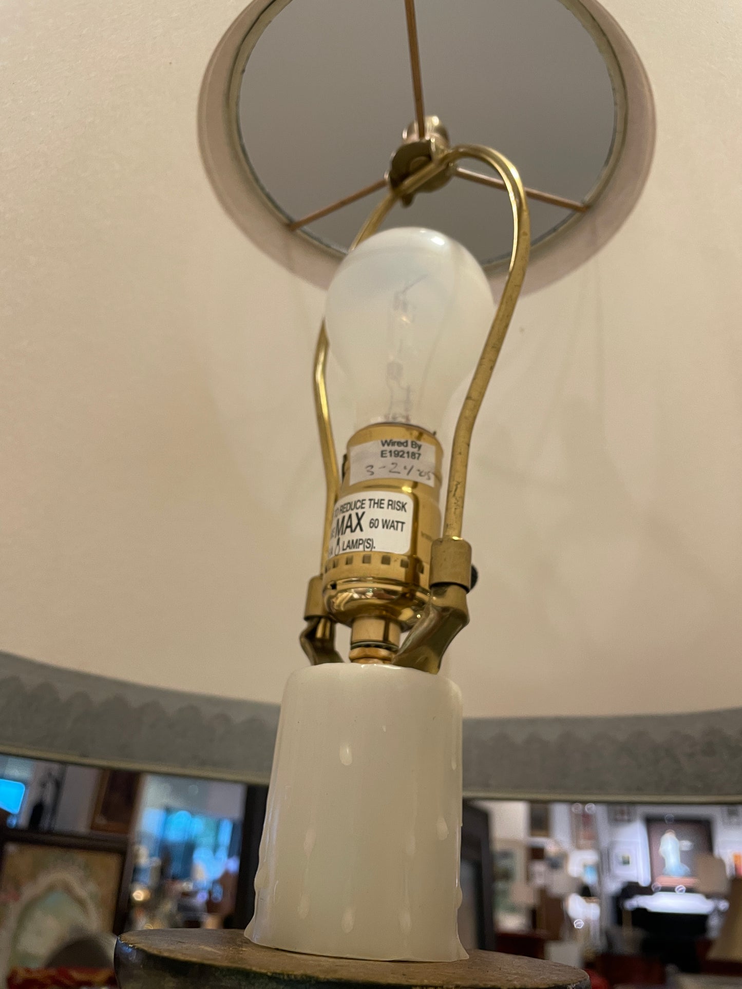 Italian Gilt Lamps, a pair AS IS (0OH001)