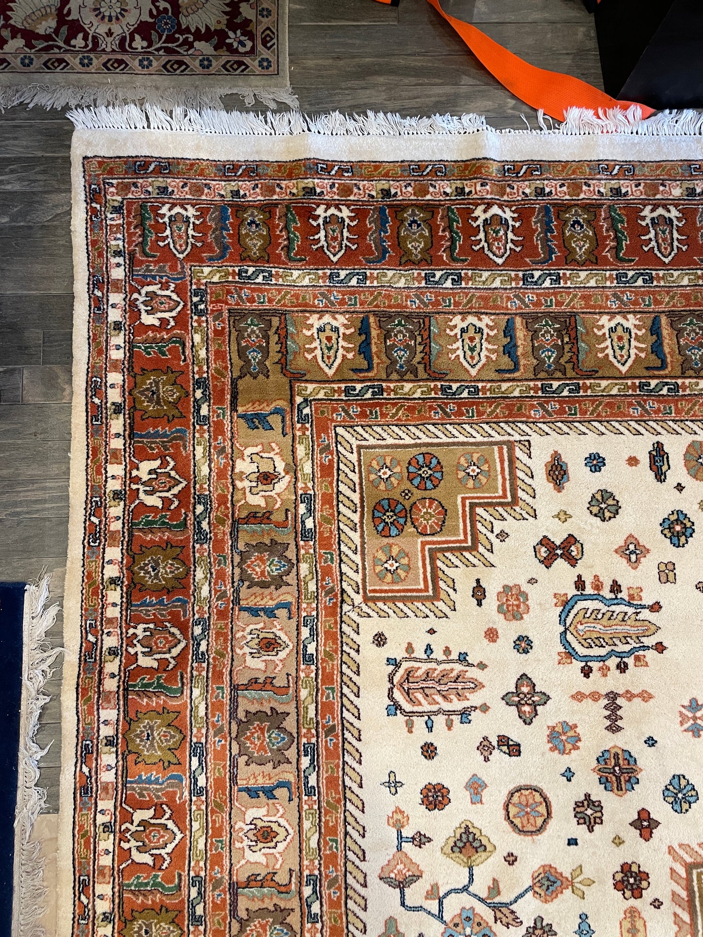 HK Kazak Rug, warm tones, 10x14 approx (0GU001)