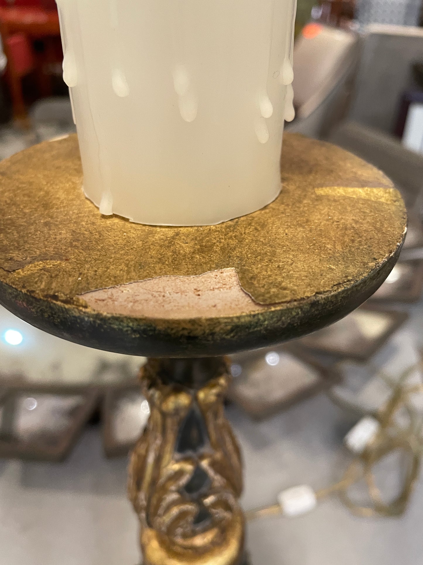 Italian Gilt Lamps, a pair AS IS (0OH001)
