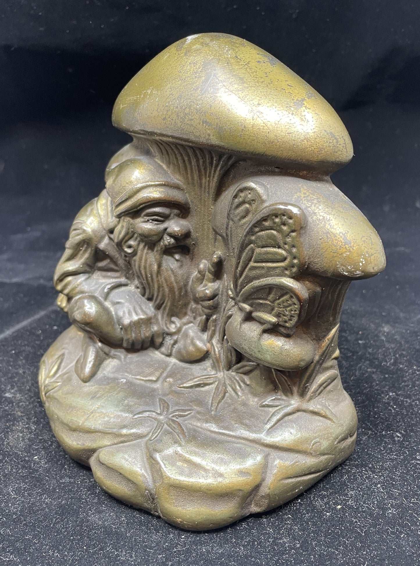 Armor Bronze Magic Mushroom Bookends by Allen (0H0008)