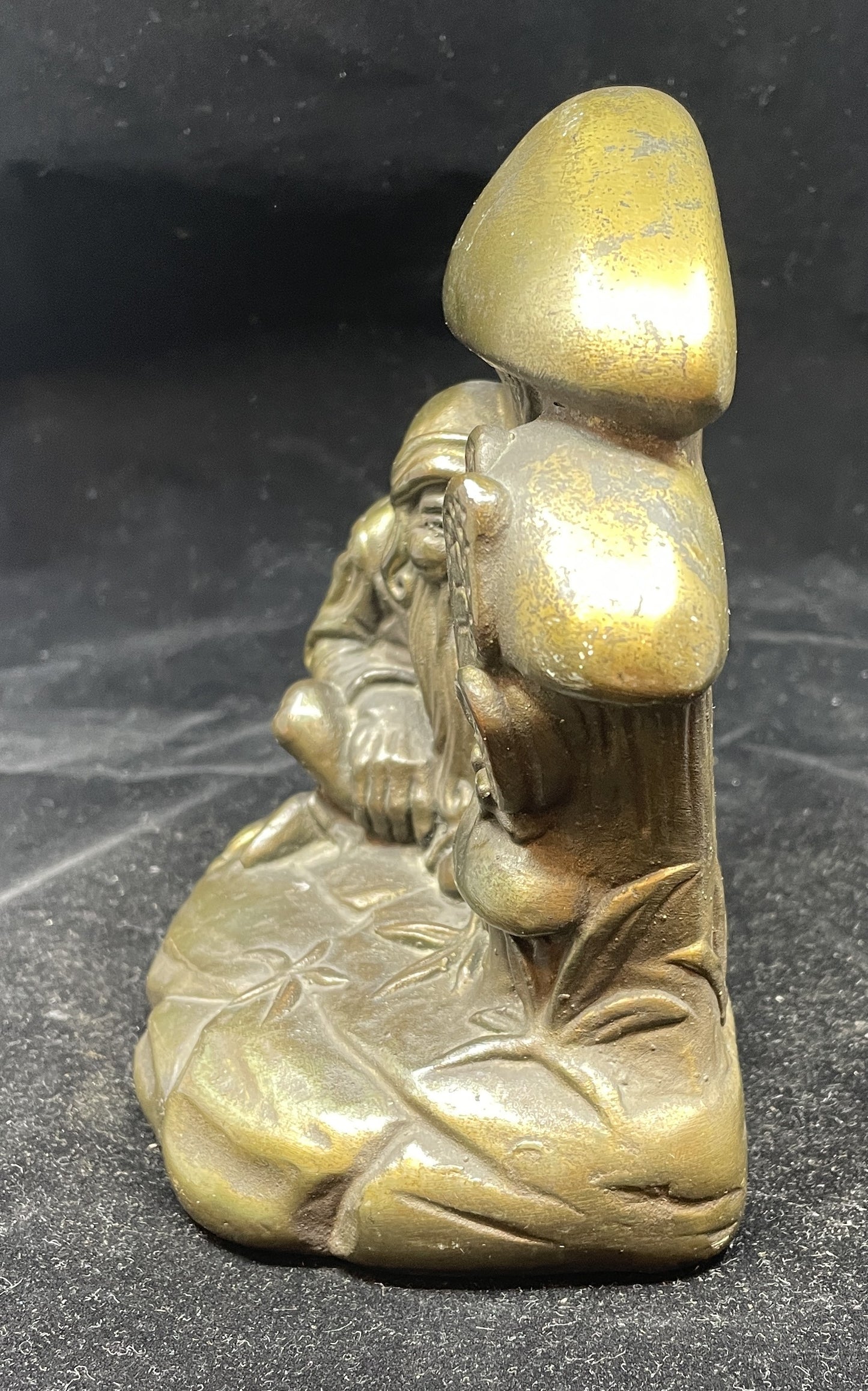 Armor Bronze Magic Mushroom Bookends by Allen (0H0008)