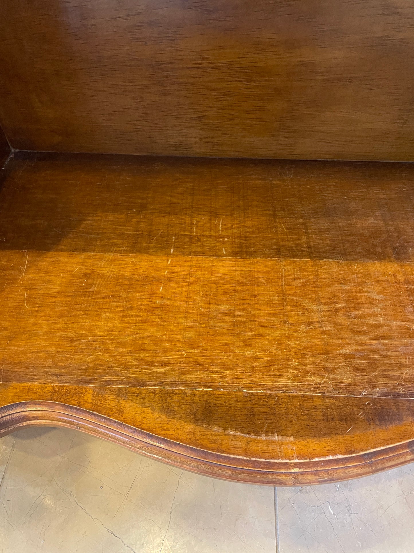 Italian Bar Cabinet with Diamond Pattern Inlay AS IS (0JZ00M)