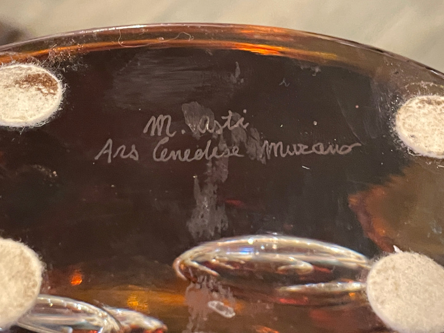 Vetro Artistico Murano Orange Vase (0OH005)