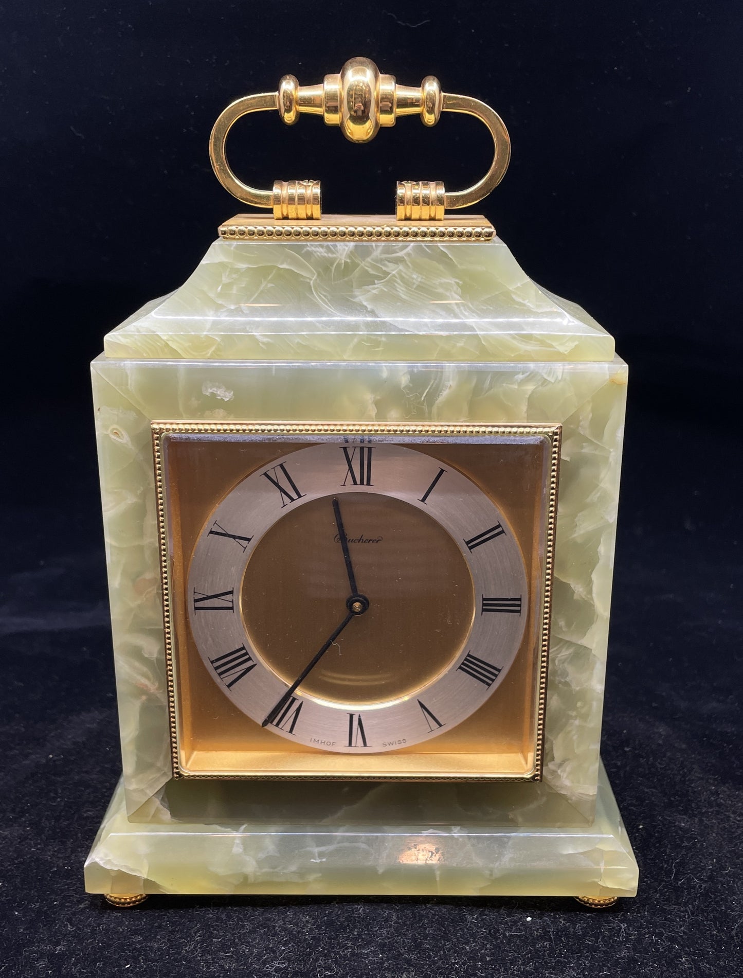 Bucherer Onyx Desk Clock (0H000I)