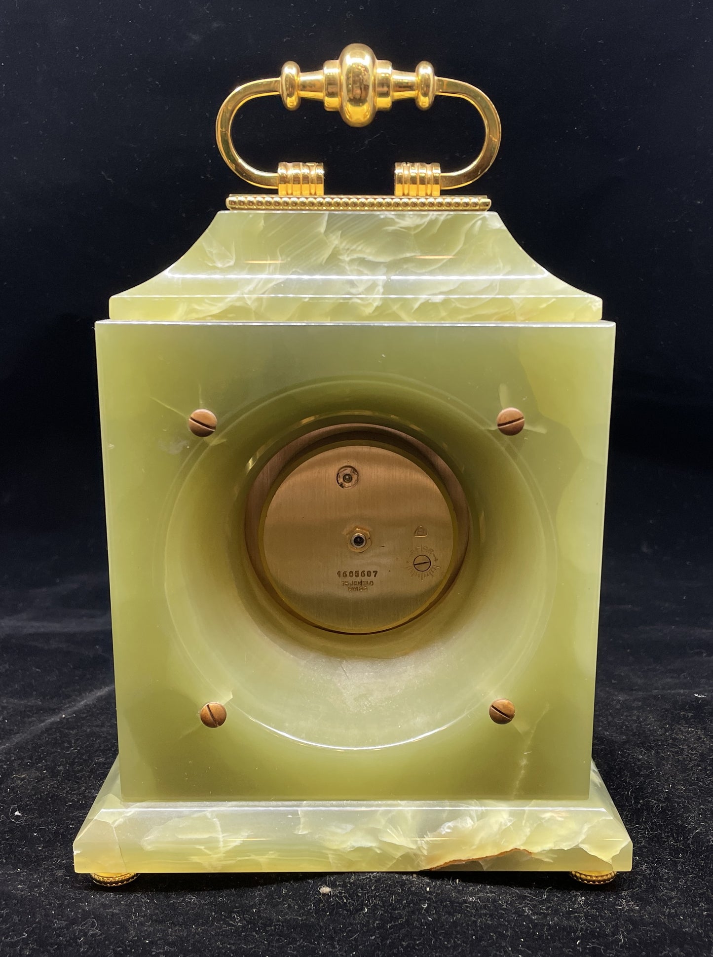 Bucherer Onyx Desk Clock (0H000I)