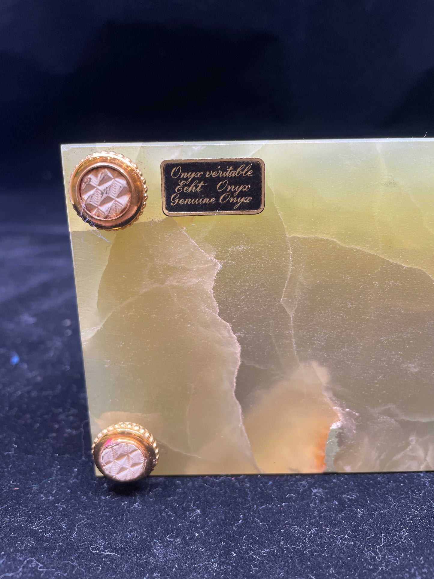 Bucherer Onyx Desk Clock (0H000I)