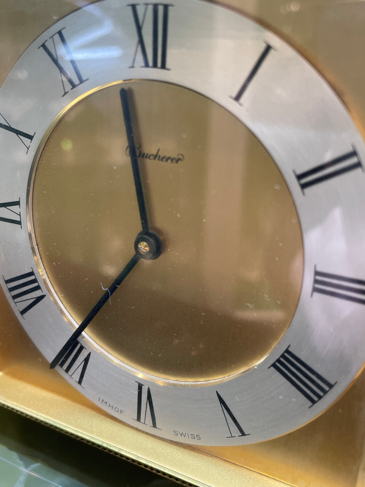 Bucherer Onyx Desk Clock (0H000I)