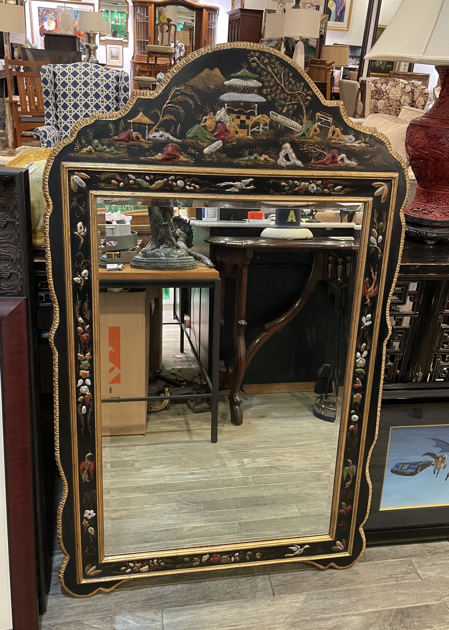 Mirror Fair Chinoiserie Mirror (0OH006)