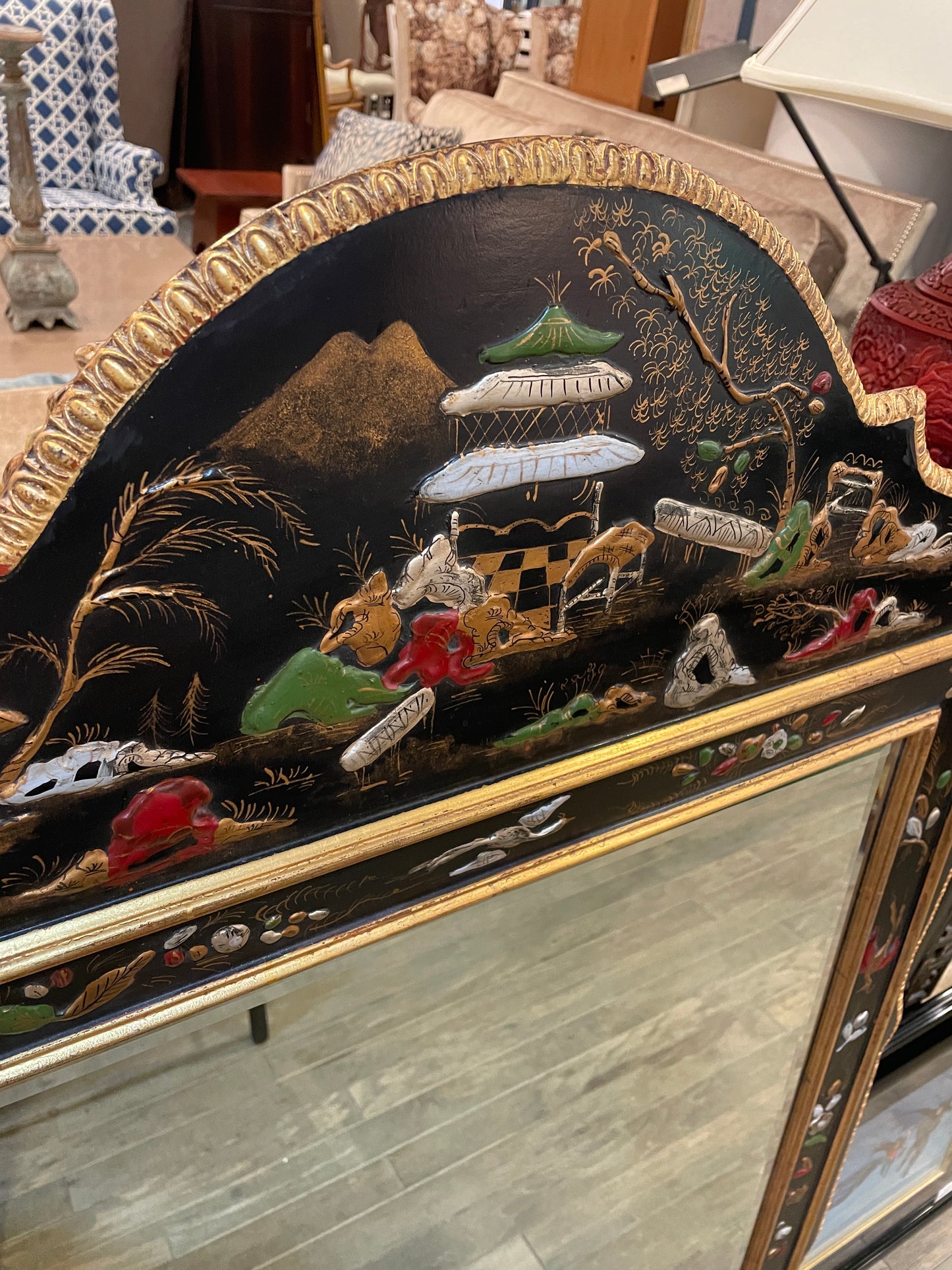 Mirror Fair Chinoiserie Mirror (0OH006)