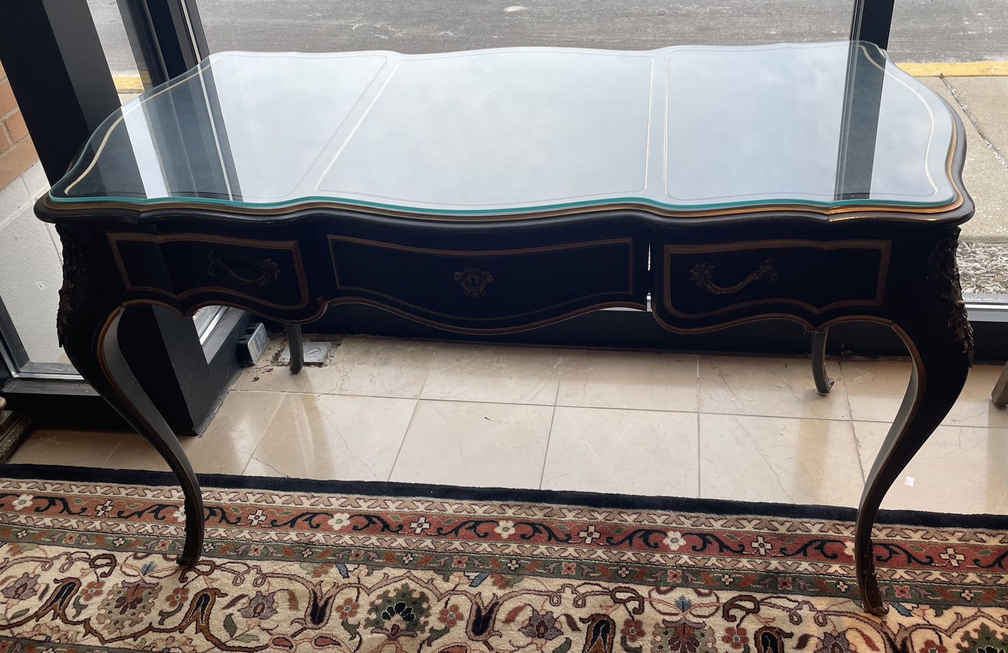 Drexel Et Cetera Regency Ormolu Writing Desk (0KR001)